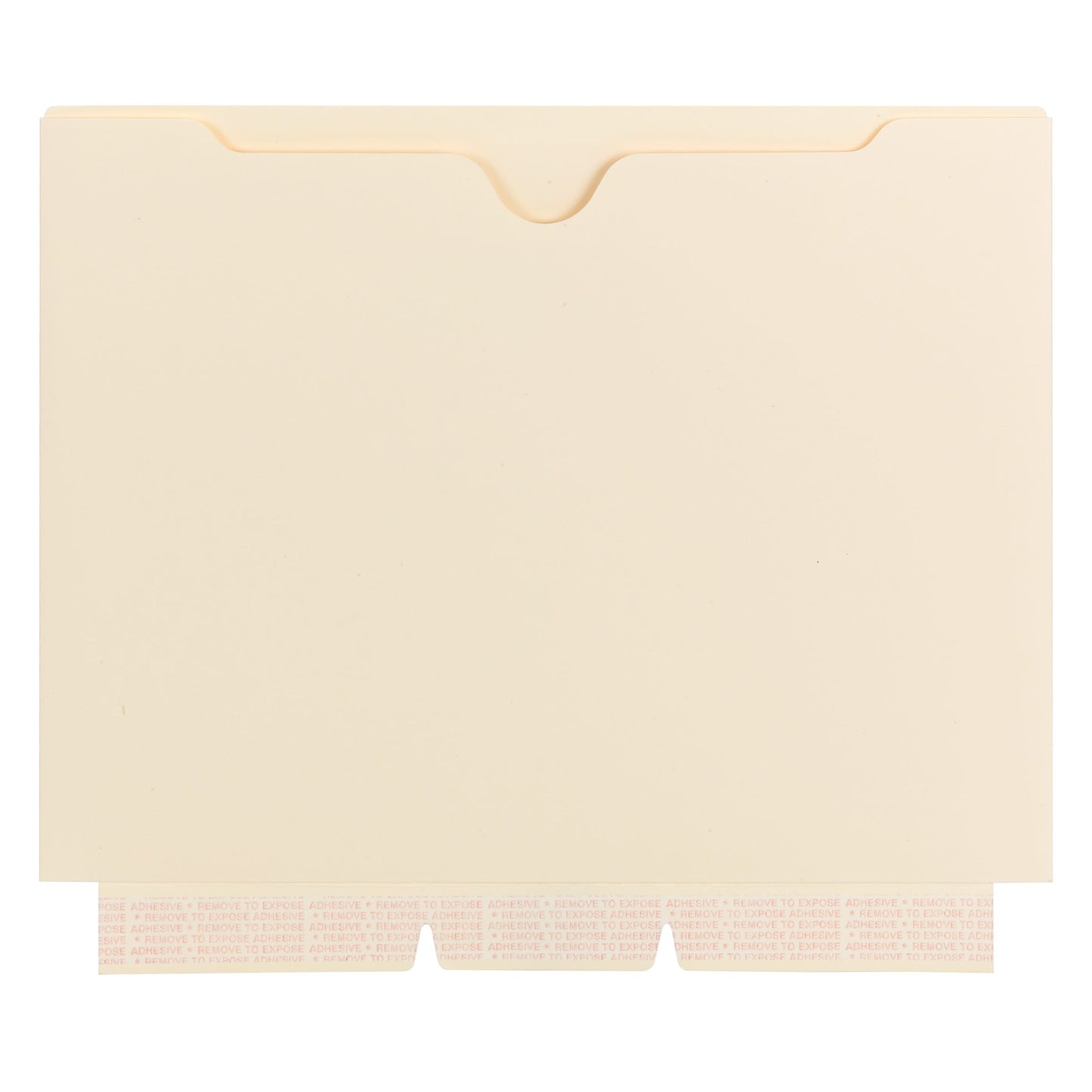 Self-Adhesive Manila Jacket, 1 Pocket, Manila Color, Letter Size, Set of 10, 086486680400