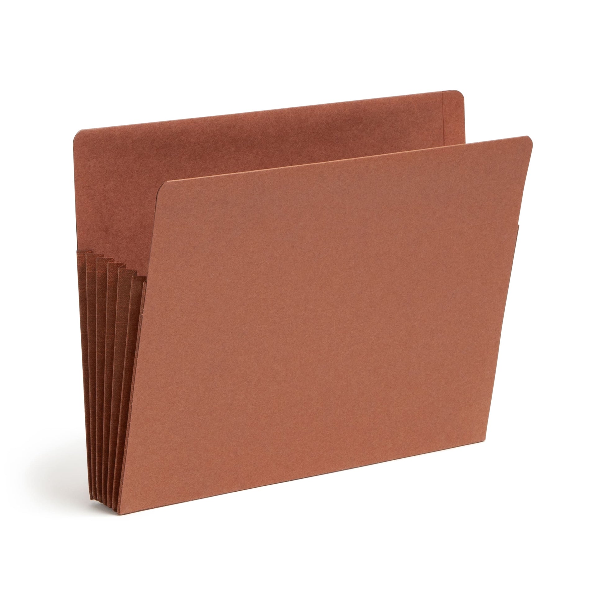 TUFF® Extra-Wide Reinforced End Tab File Pockets, Straight-Cut Tab, 5-1/4 inch Expansion, Redrope Color, Extra Wide Letter Size, Set of 10, 30086486737907