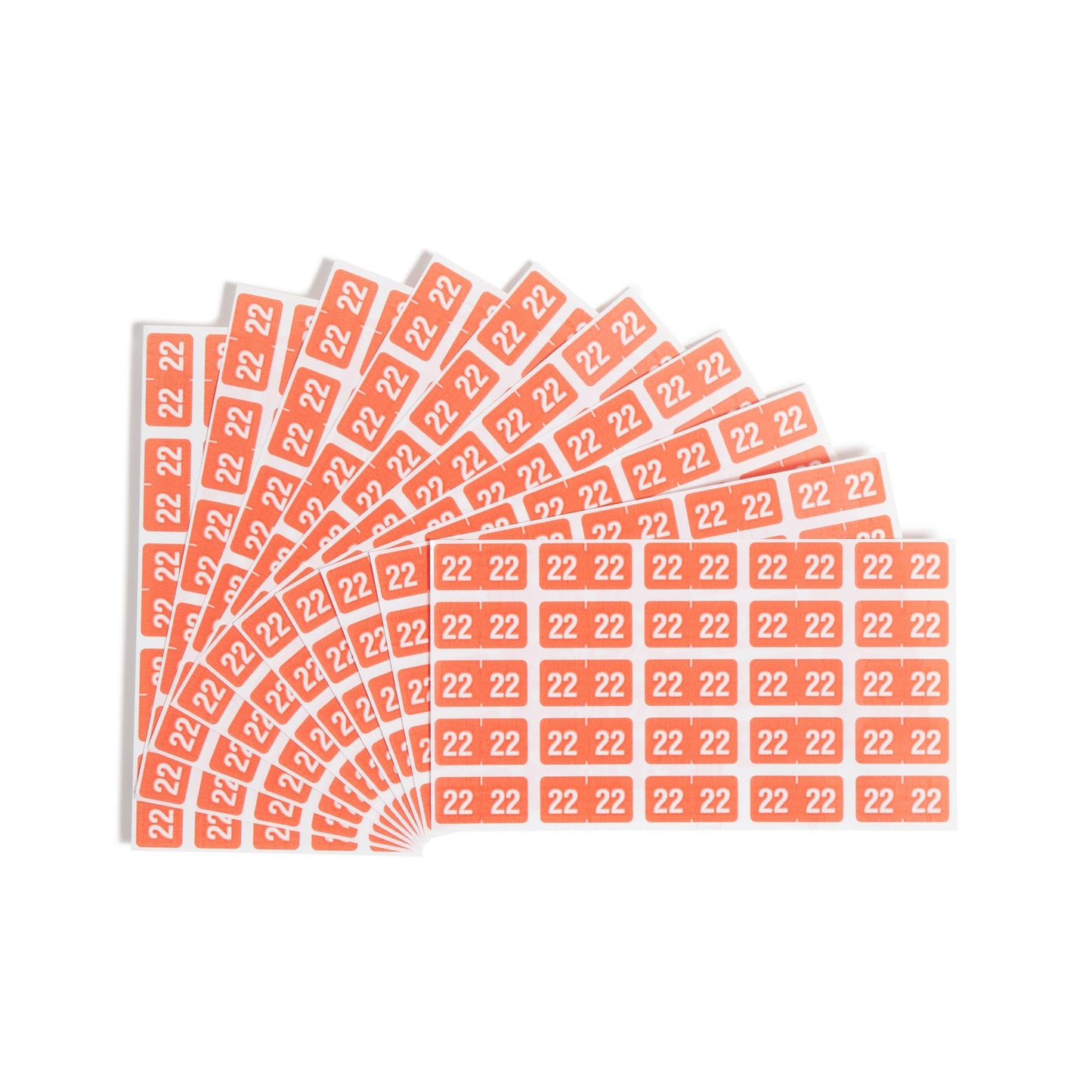 ETS Color-Coded Year Labels - Sheets, Pink Color, 1" X 1/2" Size, Set of 250, 086486679220