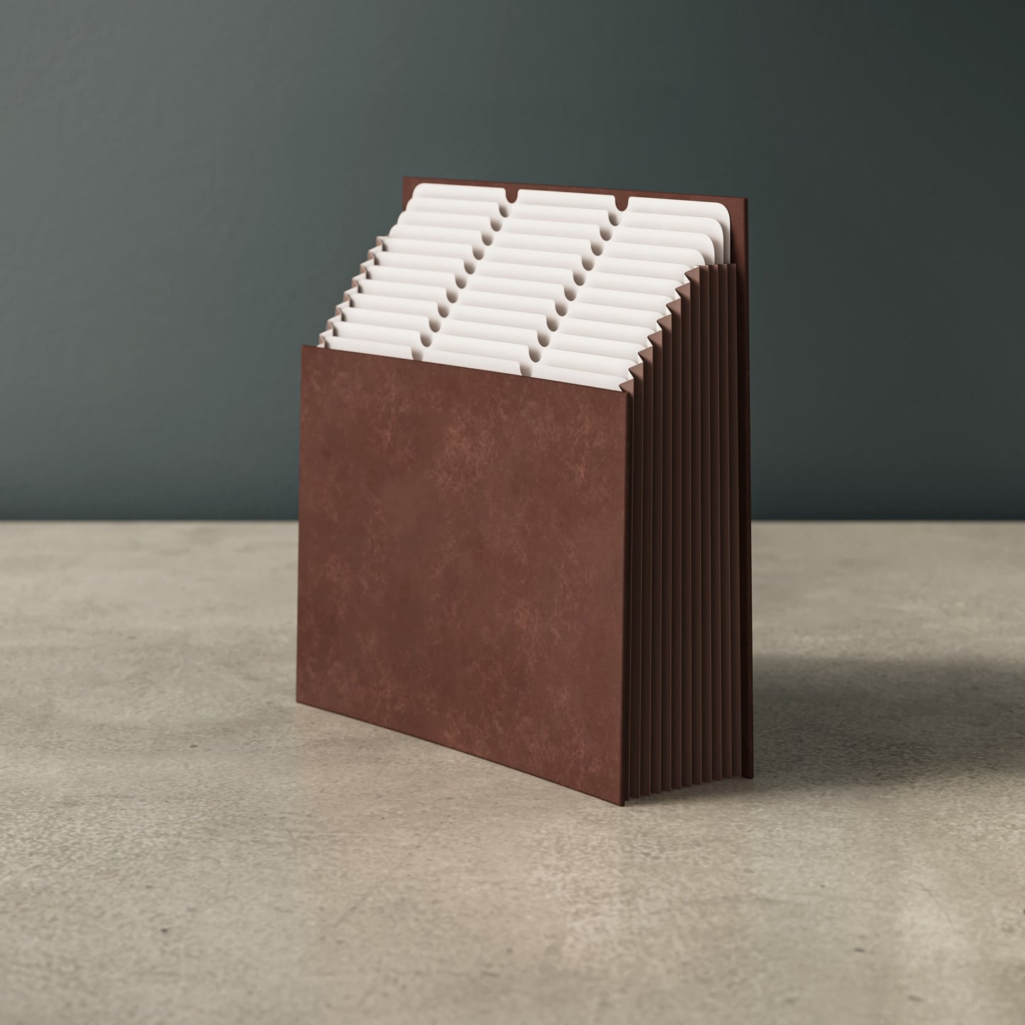 Expanding Stadium® File, 12 Pockets, Saddle Color, 13.6" X 12.25" X 1.88" Size, Set of 1, 086486702287