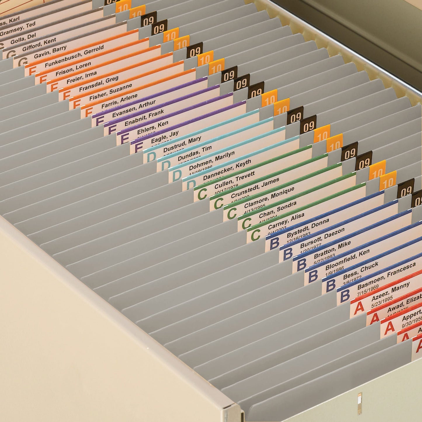 Reinforced Tab File Folders, Straight-Cut Tab, Gray Color, Letter Size, Set of 100, 086486123105