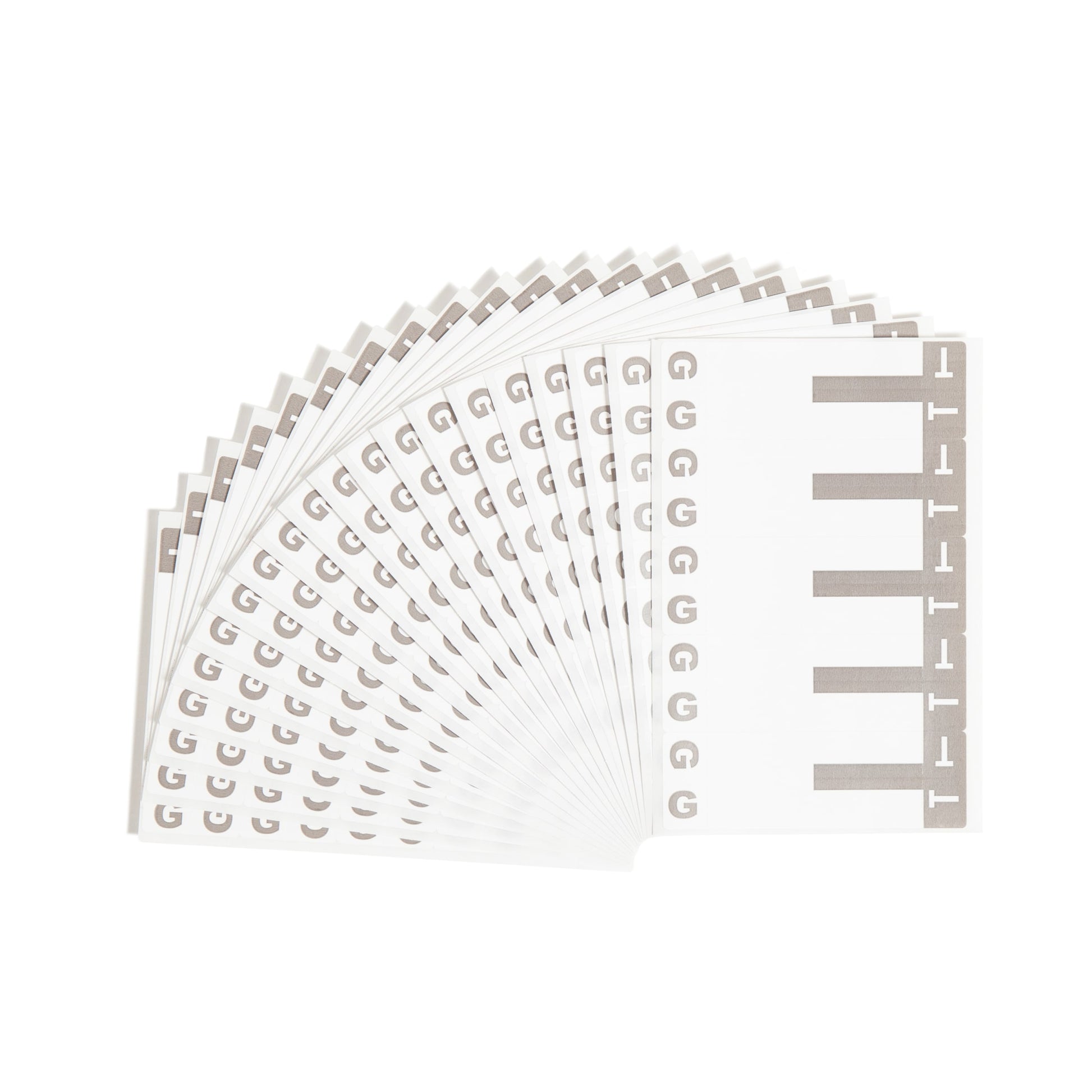 AlphaZ® NCC Color-Coded Name Labels - Sheets, Gray Color, 3-5/8" X 1-5/32" Size, Set of 100, 086486671583