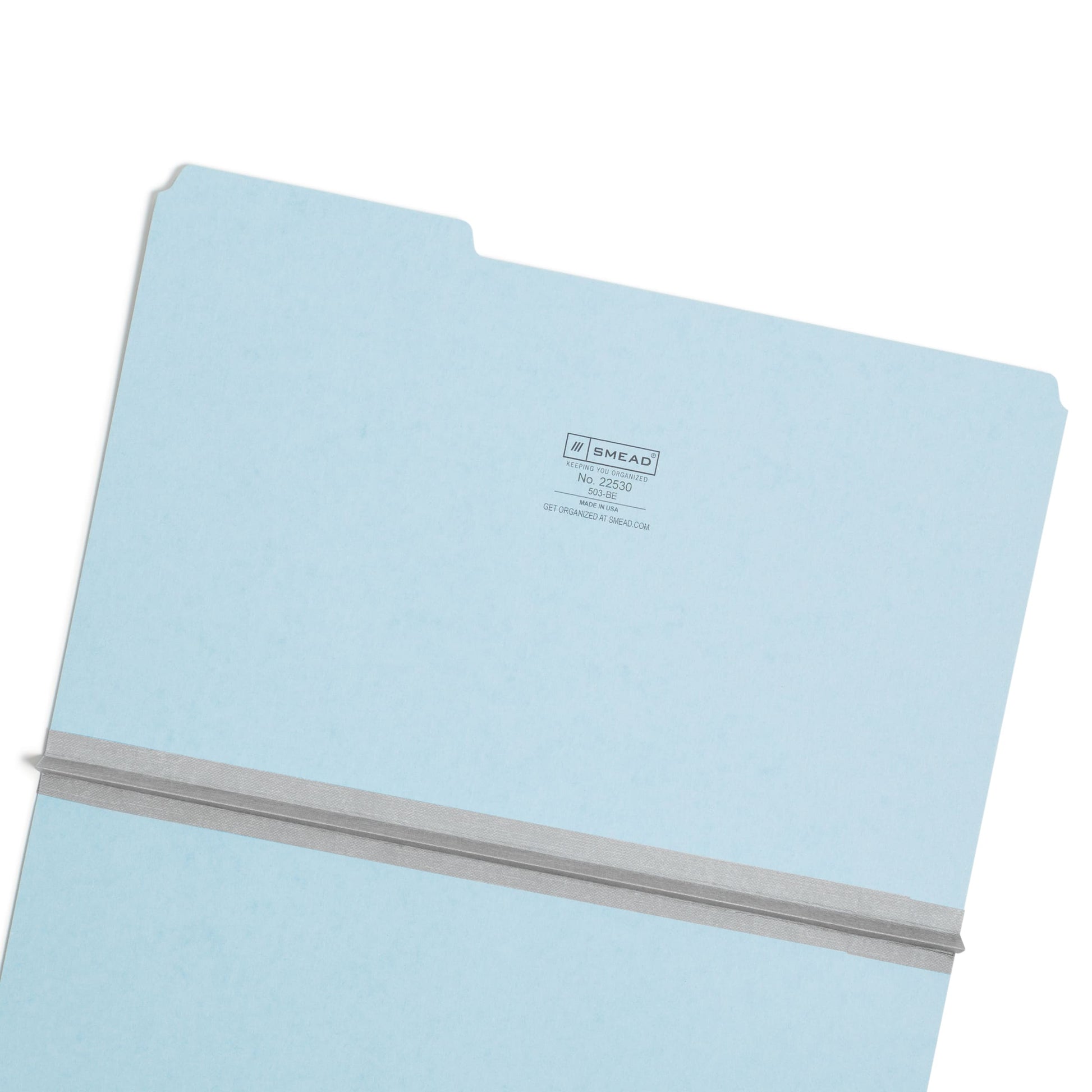 Pressboard File Folder, 1 inch Expansion, 1/3-Cut Tab, Blue Color, Legal Size, Set of 25, 086486225304