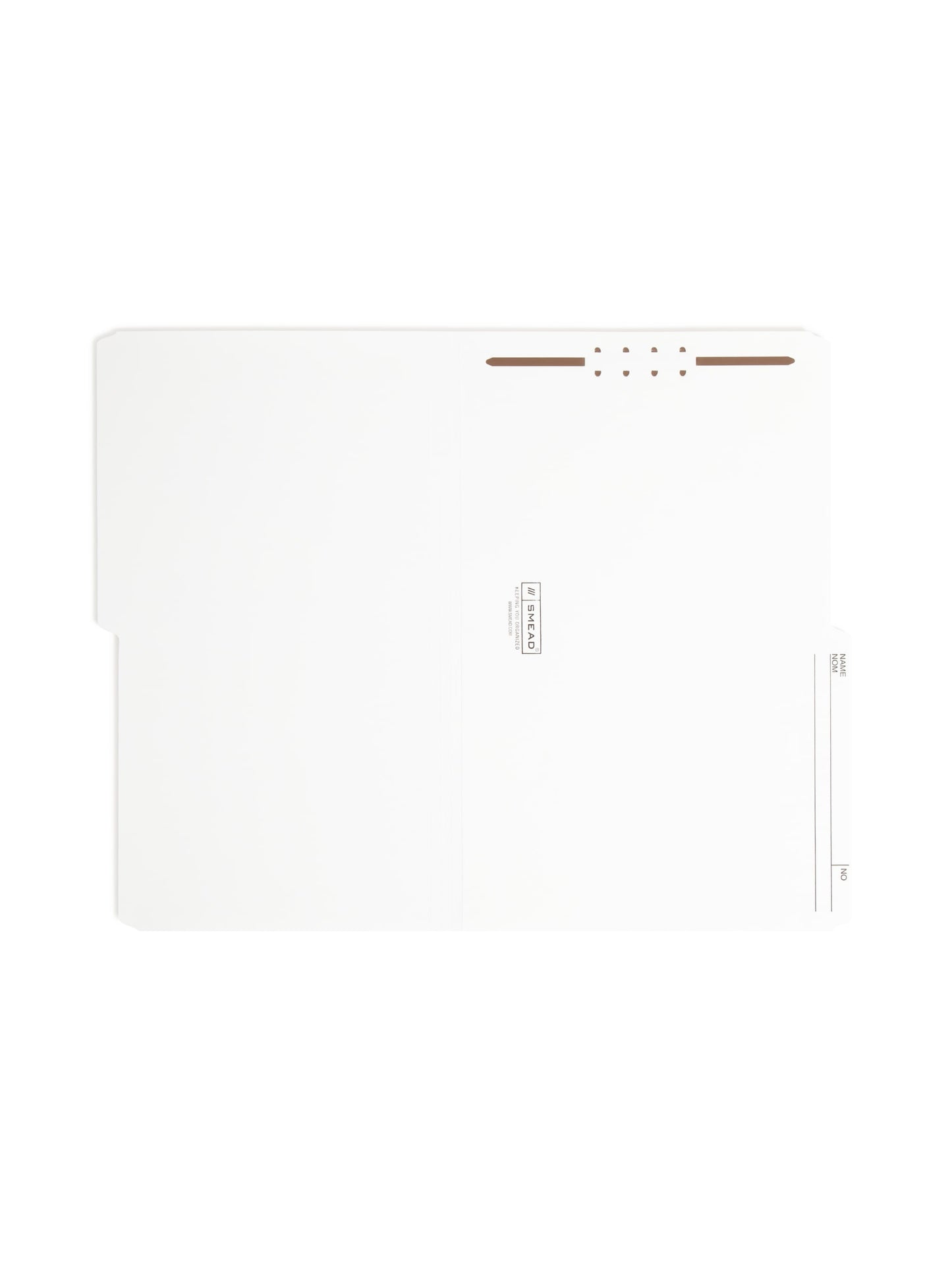 Reversible Printed Tab Fastener File Folders, Ivory Color, Legal Size, Set of 50, 086486195706