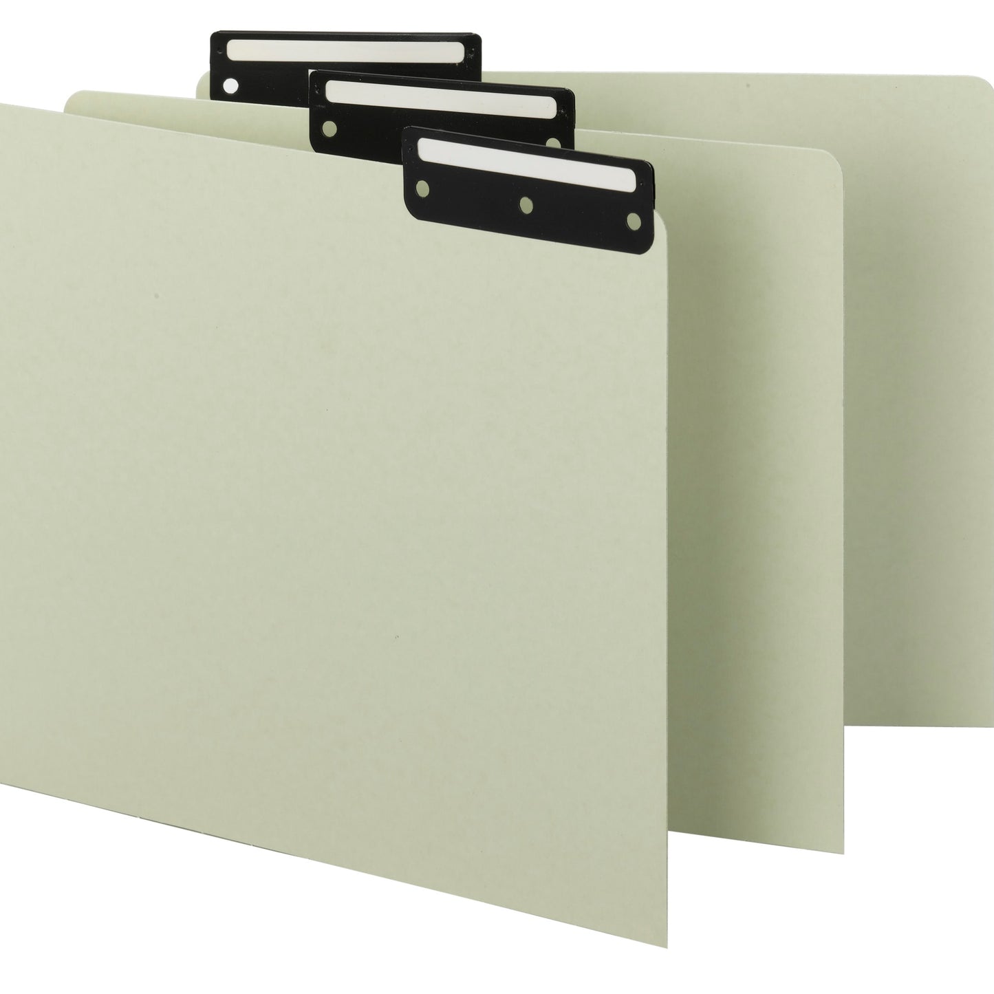 Heavyweight Filing Guides with Blank Tabs, Gray/Green Color, Letter Size, Set of 50, 086486505345