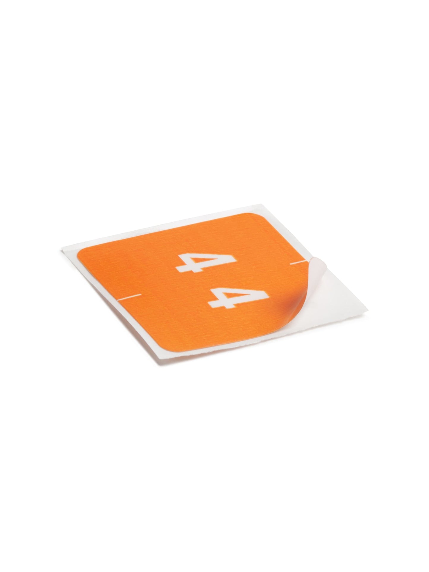 DCC Color-Coded Numeric Labels - Rolls, Orange Color, 1-1/2" X 1-1/2" Size, Set of 250, 086486674249
