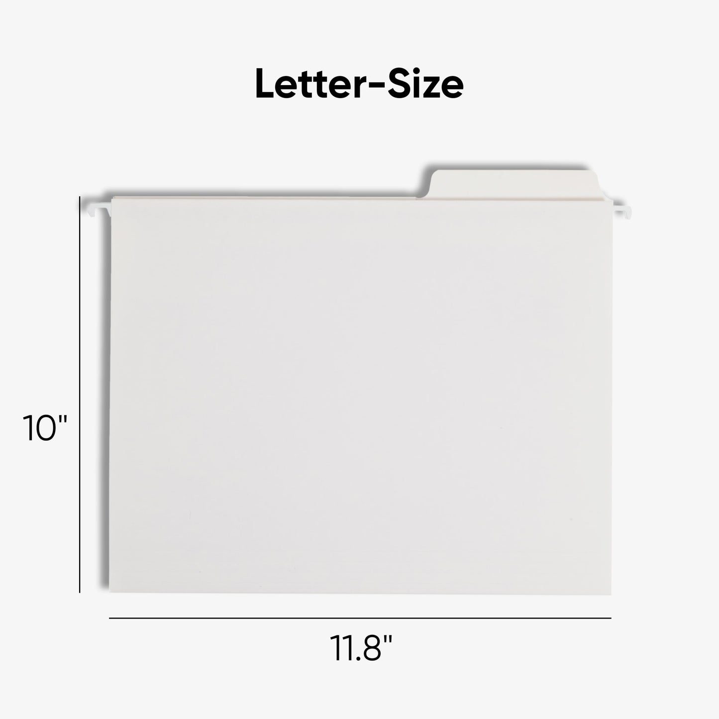 FasTab® Hanging File Folders, 1/3-Cut Tab, White Color, Letter Size, Set of 20, 086486640022