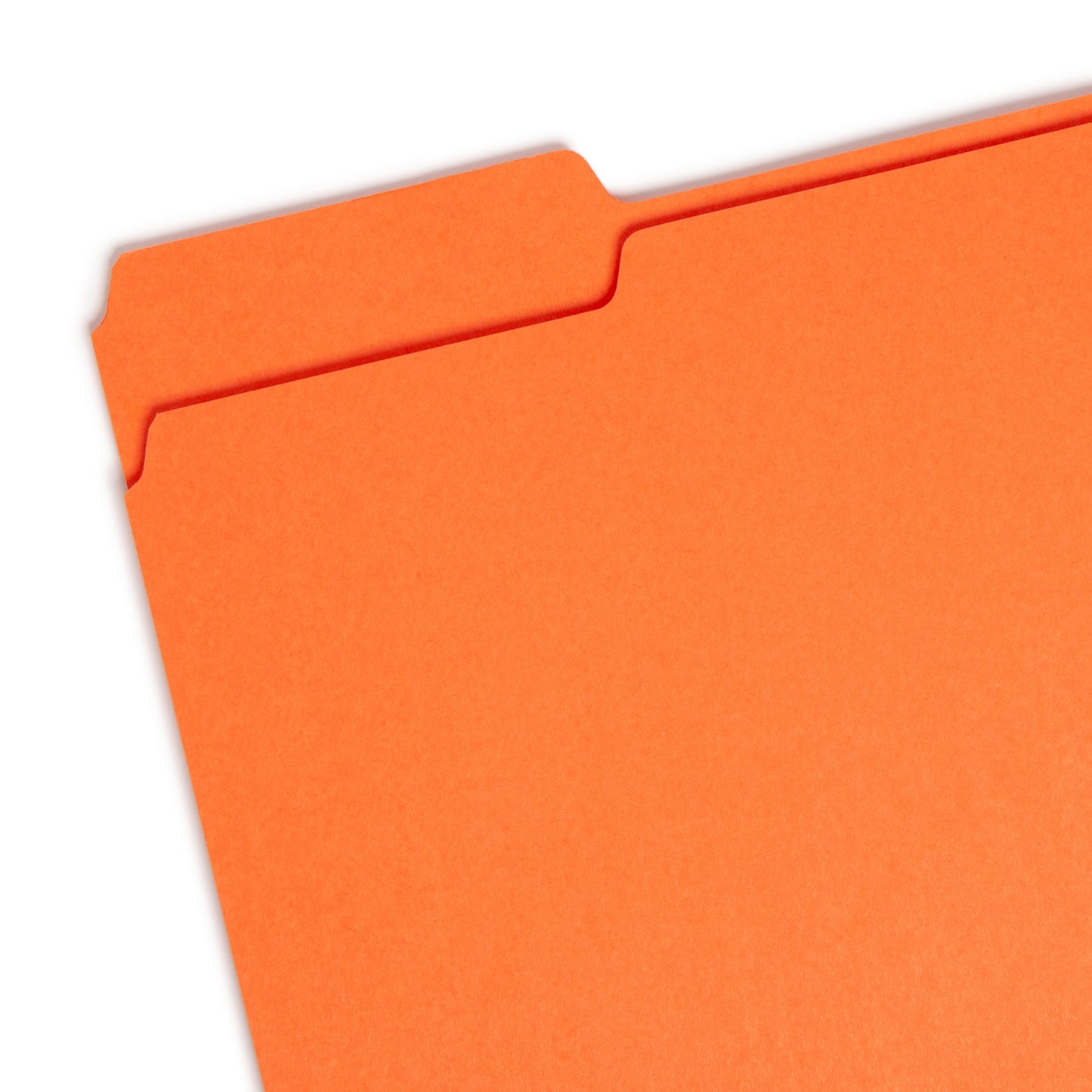 Standard File Folders, 1/3-Cut Tab, Orange Color, Letter Size, Set of 100, 086486125437