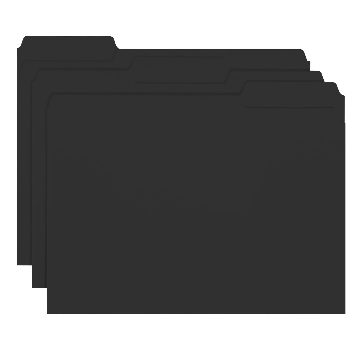 Interior File Folders, Black Color, Letter Size, Set of 100, 086486102438