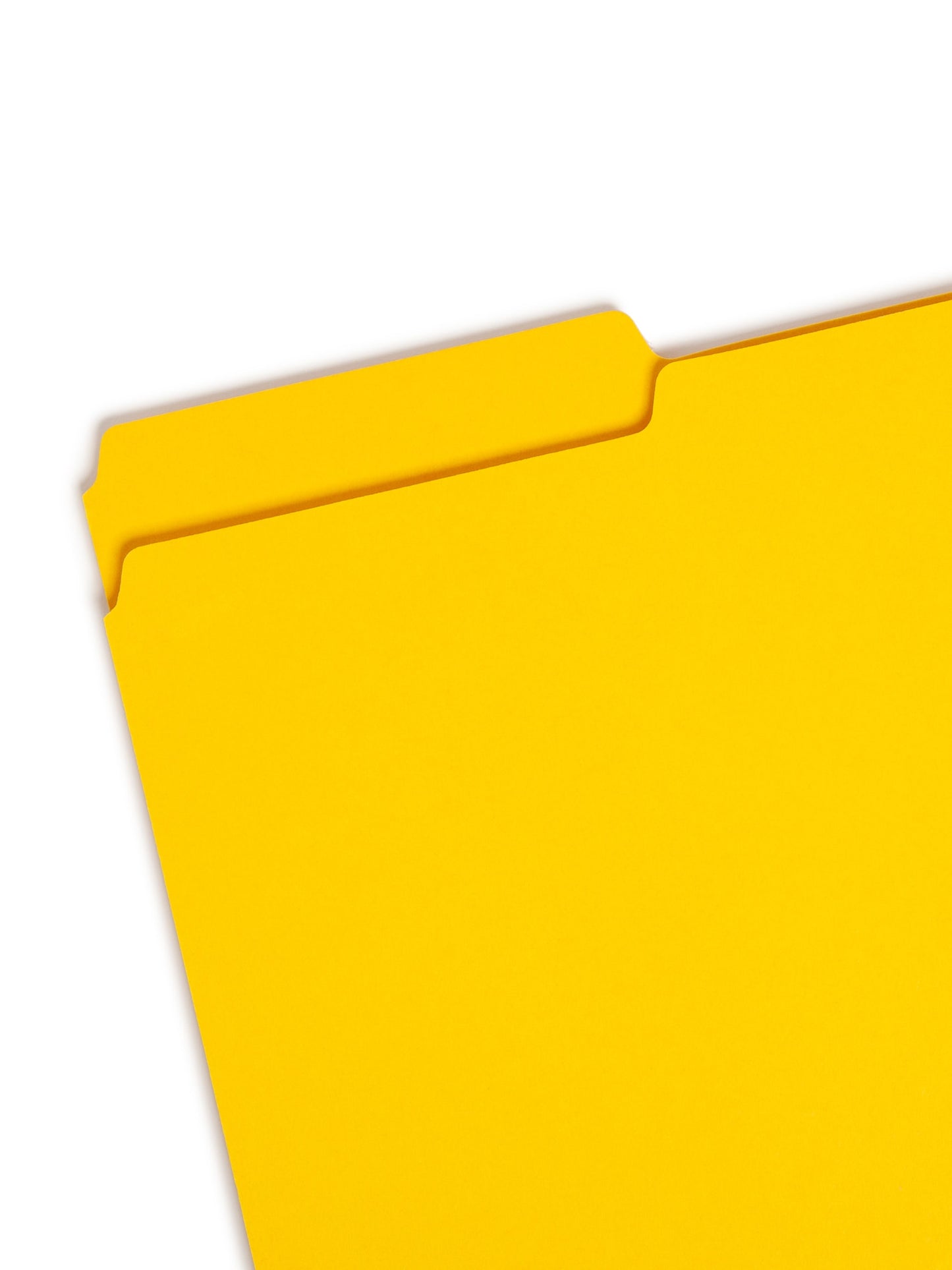 Pressboard File Folder, 1 inch Expansion, 1/3-Cut Tab, Yellow Color, Legal Size, Set of 25, 086486225625