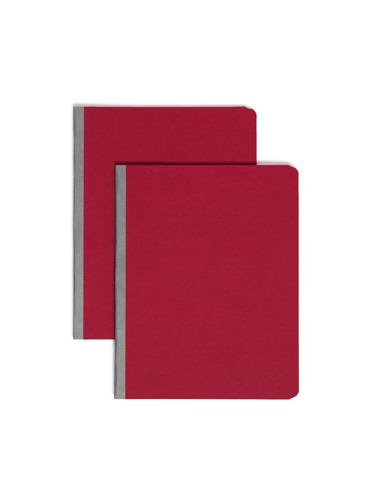 Premium Pressboard Report Covers, 8 1/2-inch Metal Prong Side Fastener with Compressor, 3-inch Expansion, Bright Red Color, Letter Size,