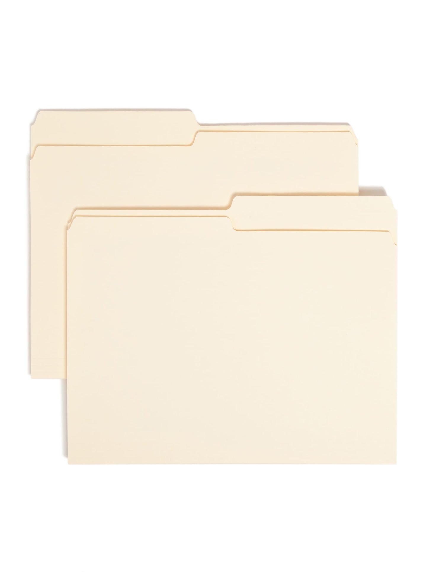 Standard File Folders, 1/2-Cut Tab, Manila Color, Letter Size, Set of 100, 086486103206