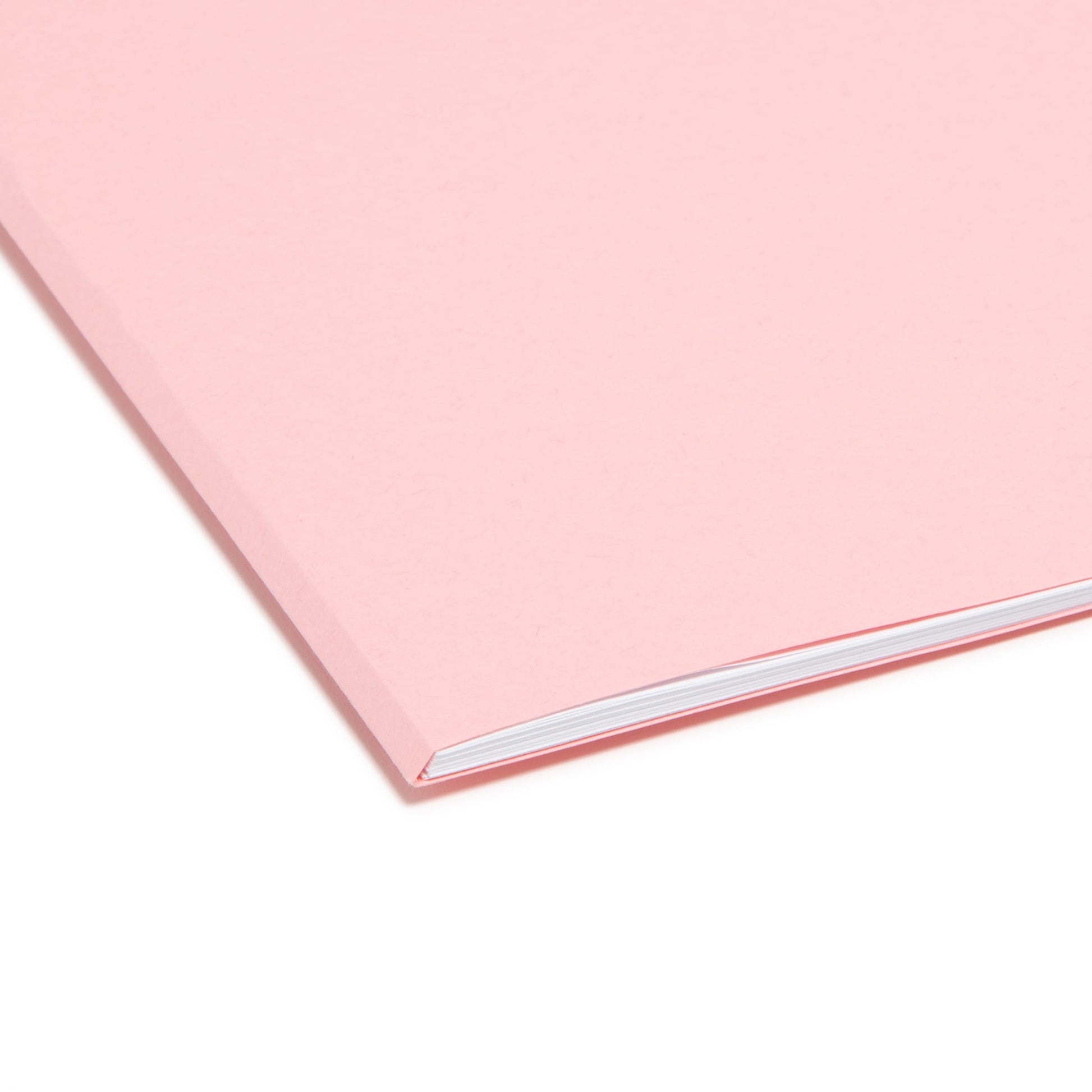 Reinforced Tab File Folders, Straight-Cut Tab, Pink Color, Letter Size, Set of 100, 086486126106