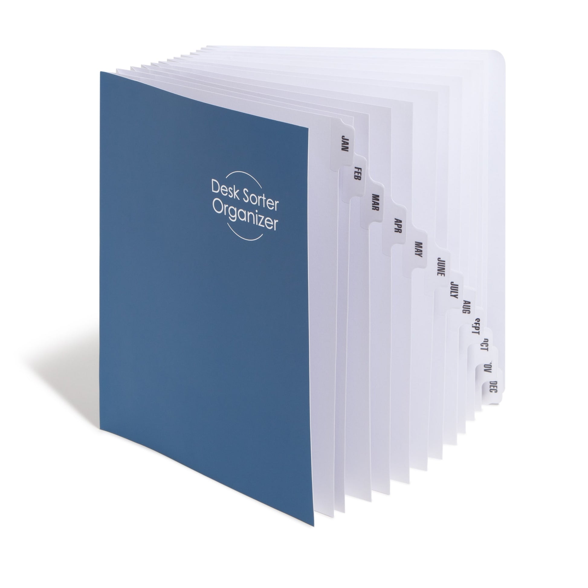 Desk File/Sorters, Dark Blue Color, Letter Size, Set of 1, 086486892865