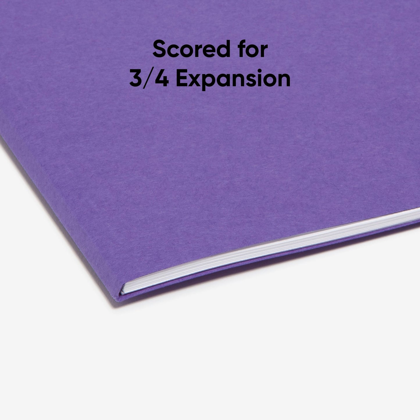 Standard File Folders, 1/3-Cut Tab, Purple Color, Letter Size, Set of 100, 086486130431