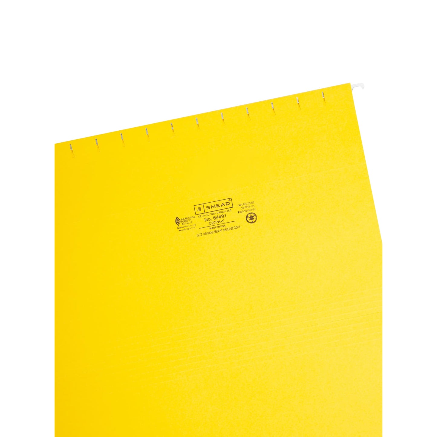 Standard Hanging File Folders, Yellow Color, Legal Size, Set of 25, 086486644914