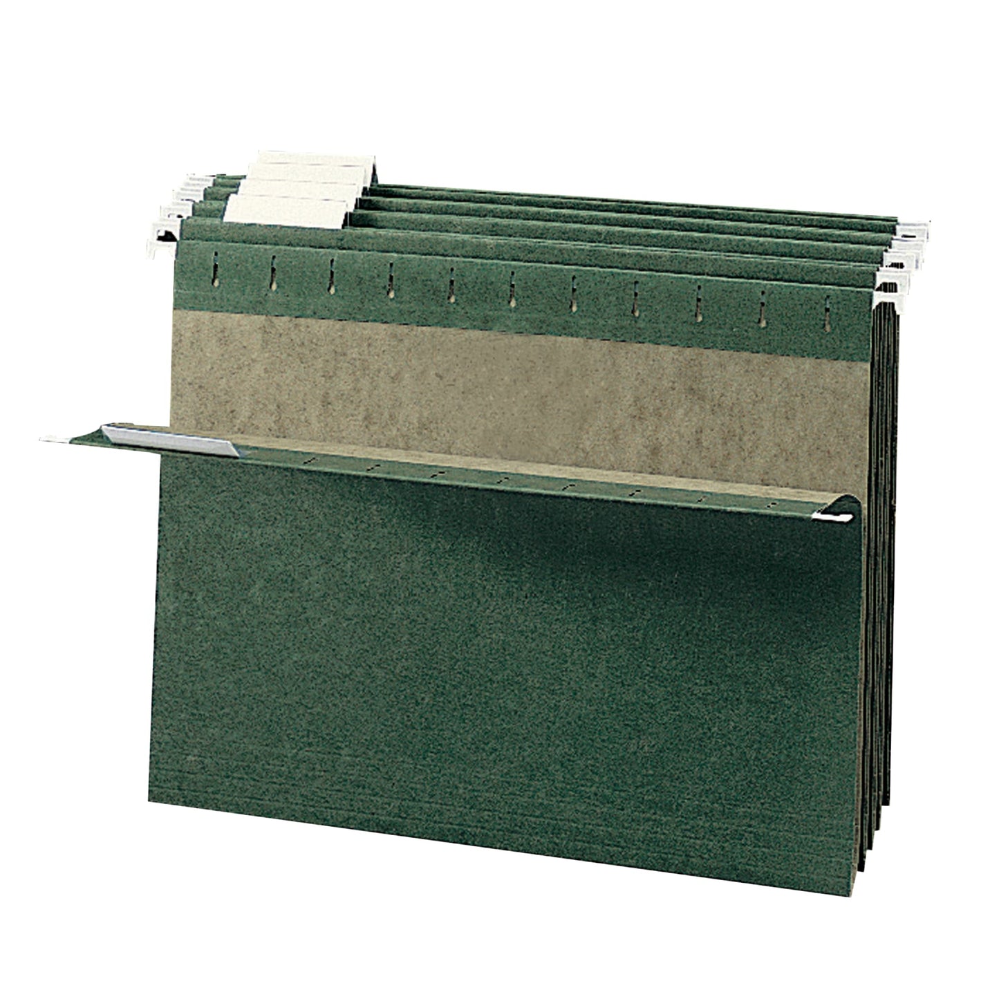 Standard Hanging File Folders with 1/5-Cut Tabs, Standard Green Color, Letter Size, Set of 50, 086486640299