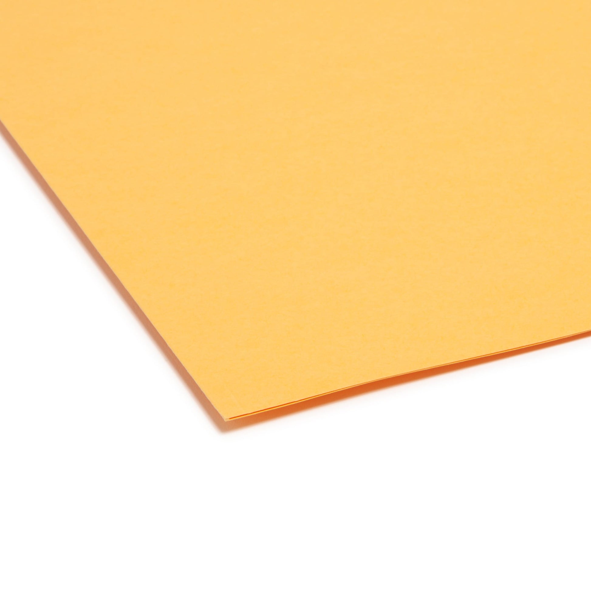 Reinforced Tab File Folders, Straight-Cut Tab, Gold Color, Letter Size, Set of 100, 086486122108