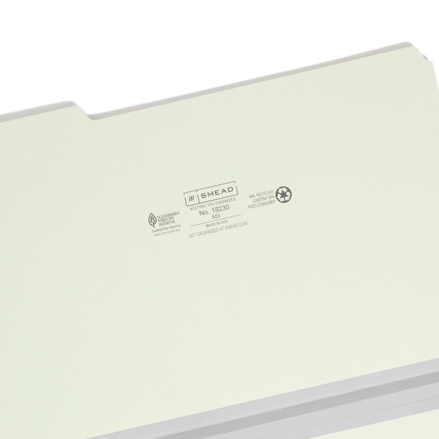 Pressboard File Folder, 1 inch Expansion, 1/3-Cut Tab, Gray/Green Color, Legal Size, Set of 25, 086486182300