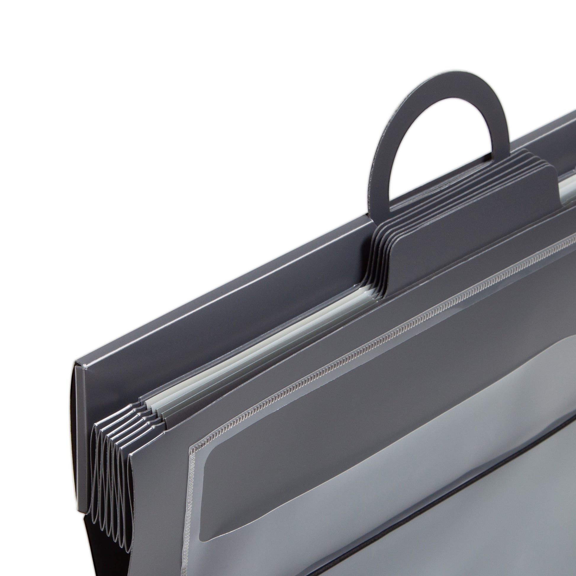 Cascading Wall Organizers, 6 Pockets, Gray Color, Letter Size, Set of 1, 086486920612