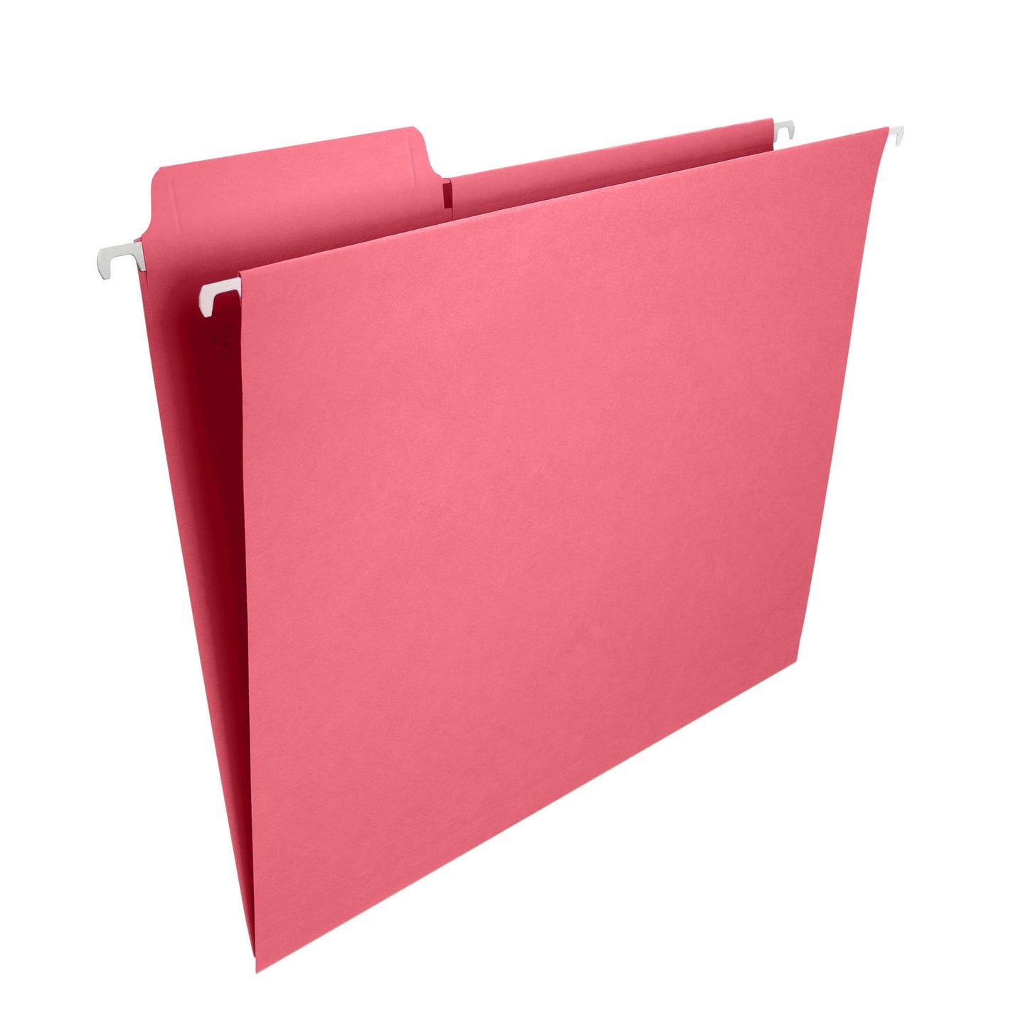 FasTab® Hanging File Folders, 1/3-Cut Tab, Dark Pink Color, Letter Size, Set of 9, 086486640145