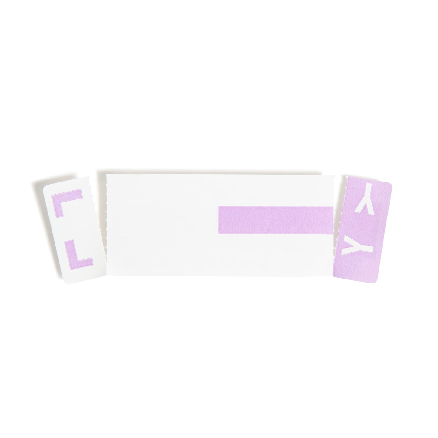 AlphaZ® NCC Color-Coded Name Labels - Sheets, Lavender Color, 3-5/8" X 1-5/32" Size, Set of 100, 086486671637