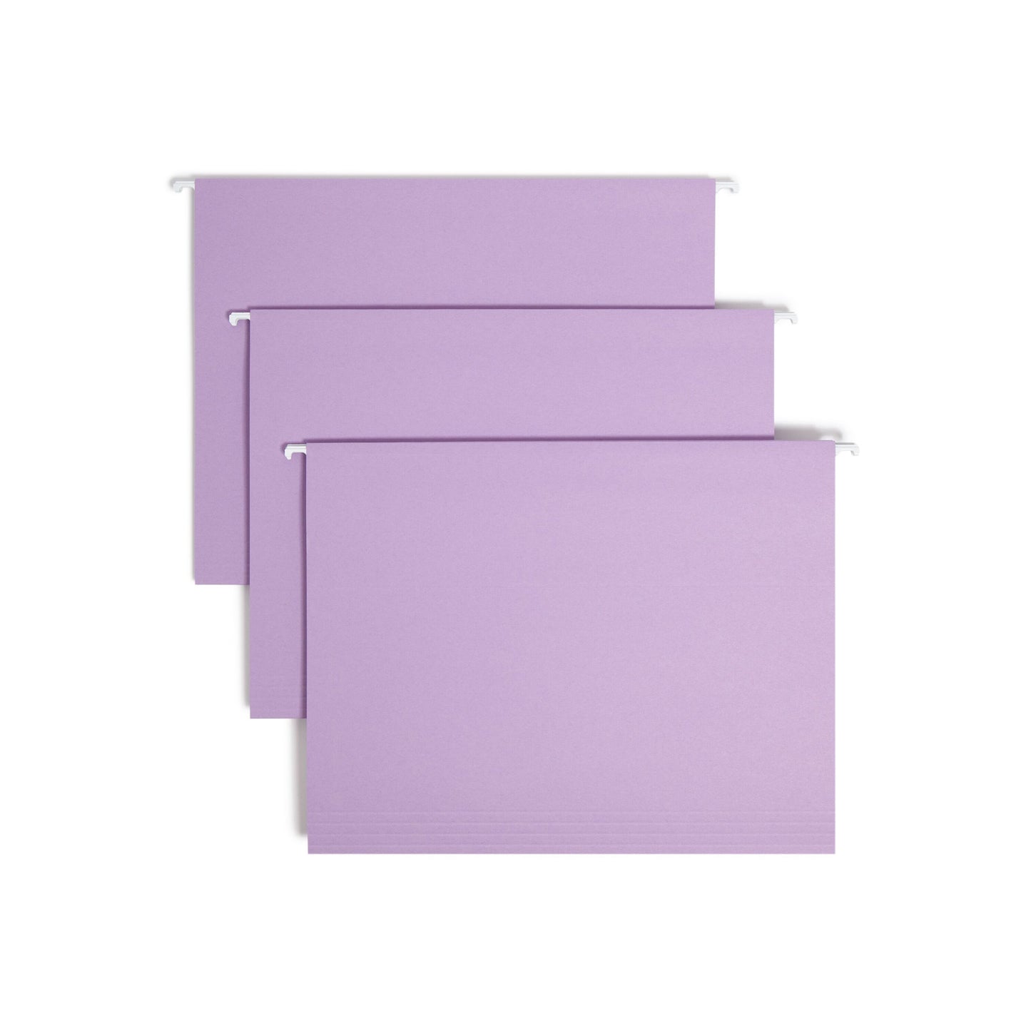 Standard Hanging File Folders with 1/5-Cut TabsStandard Hanging File Folders, 1/5 Cut, Lavender, Letter Size, Set of 50, 086486640640