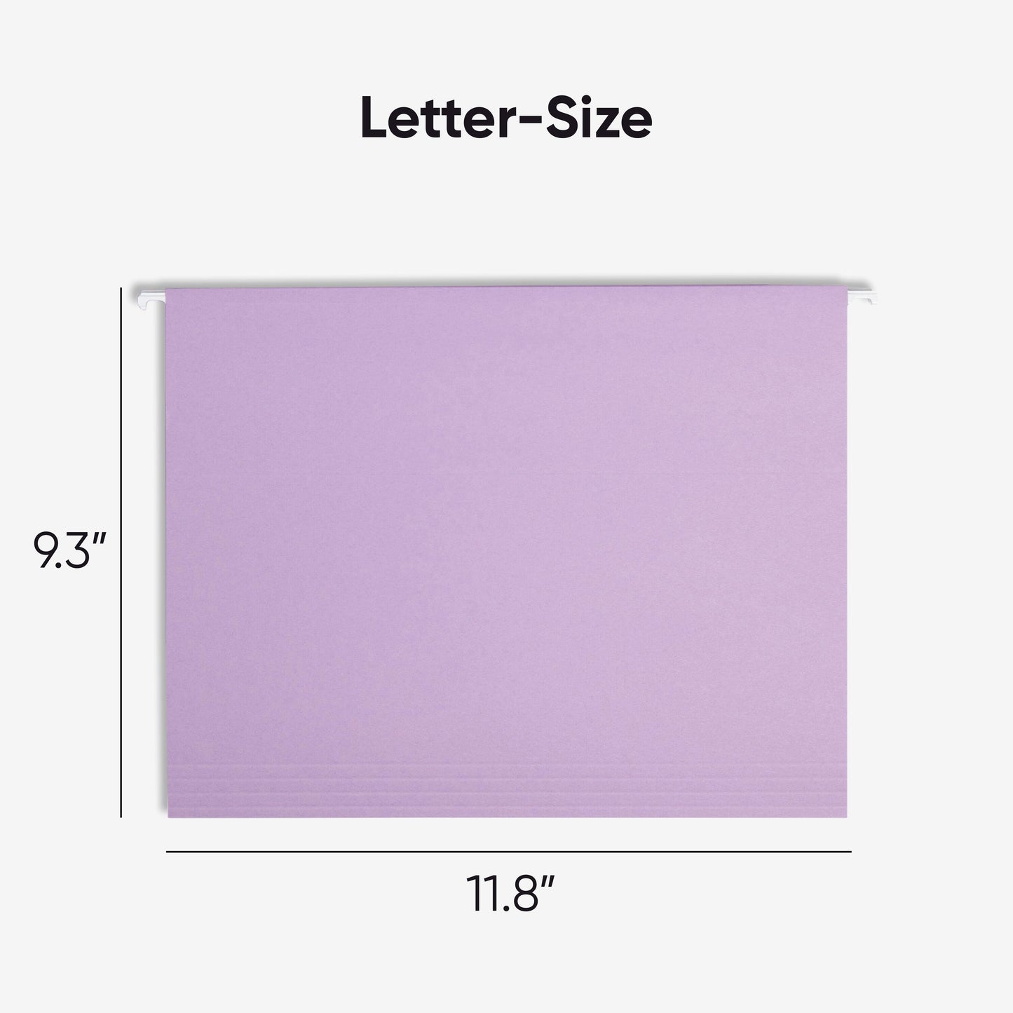 Standard Hanging File Folders with 1/5-Cut TabsStandard Hanging File Folders, 1/5 Cut, Lavender, Letter Size, Set of 50, 086486640640