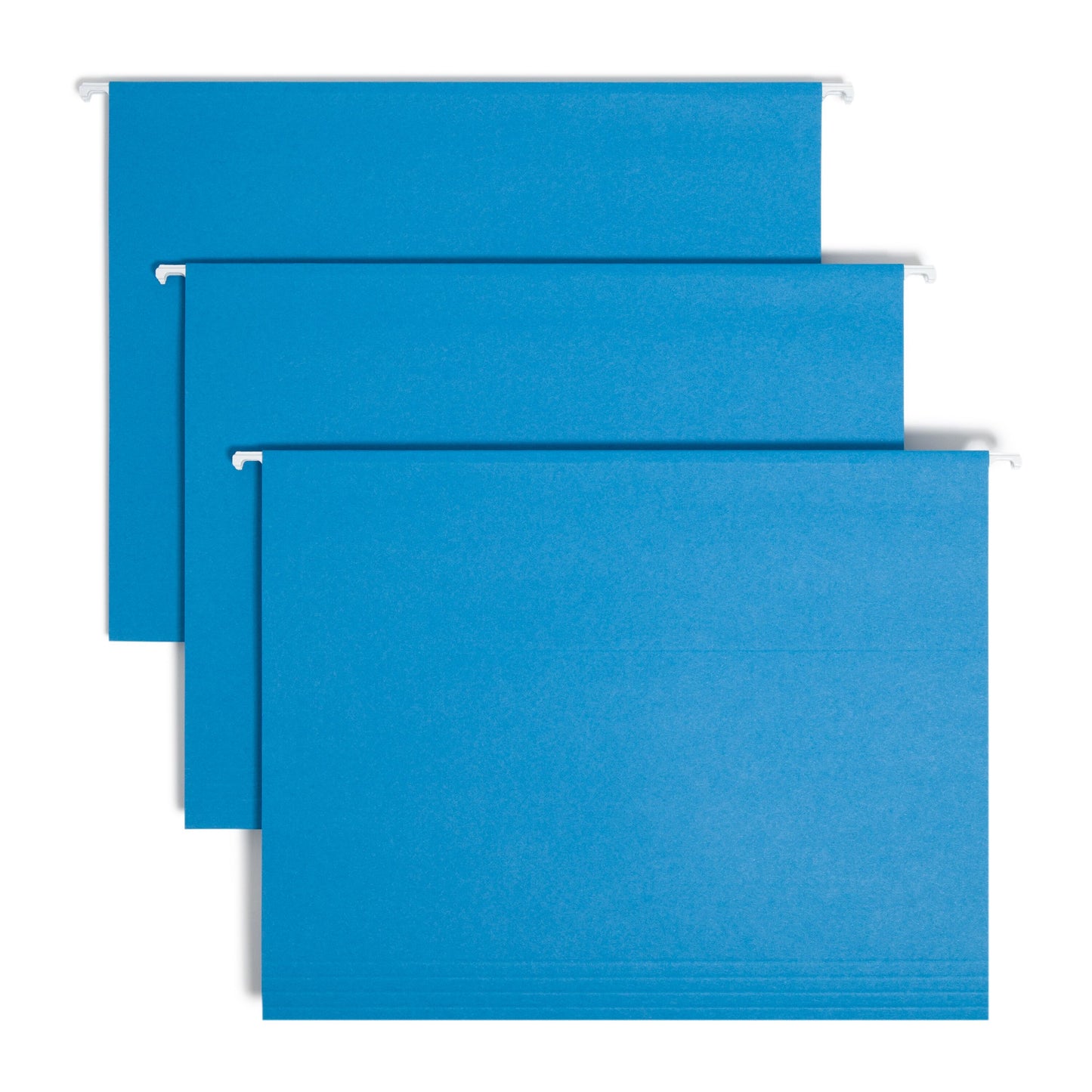 Standard Hanging File Folders with 1/5-Cut Tabs, Sky Blue Color, Letter Size, Set of 25, 086486640688