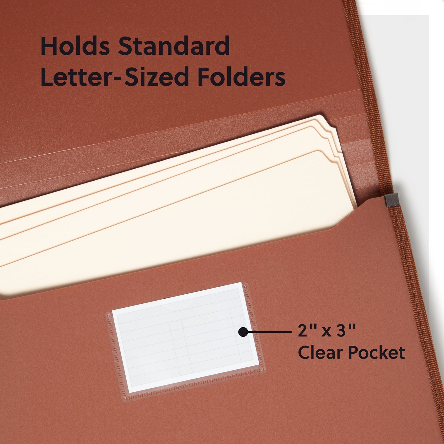 TUFF® Expanding Wallets, 5-1/4-Inch Expansion, Redrope Color, 086486737883