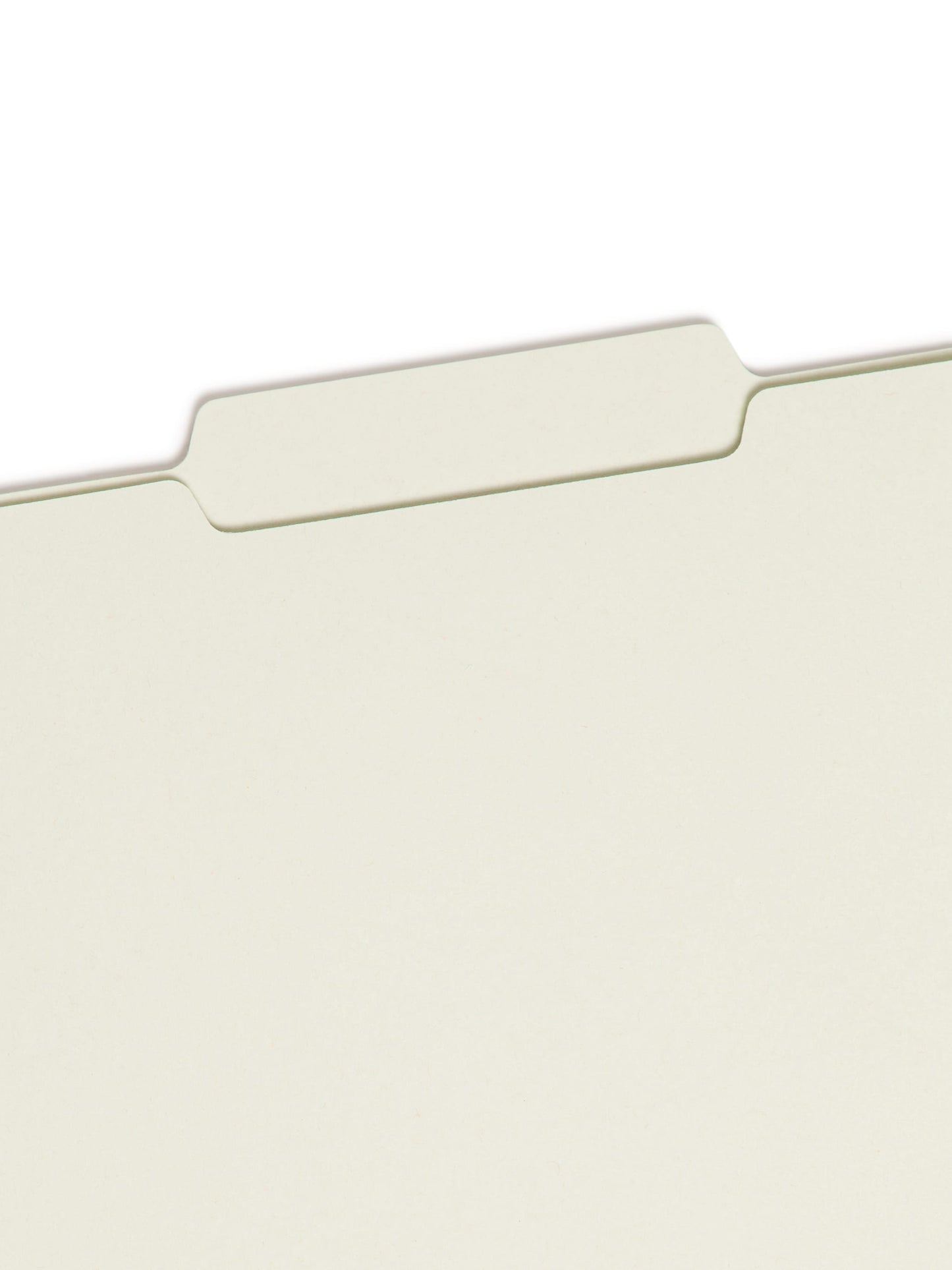 SafeSHIELD® Pressboard Fastener File Folders, 2/5-Cut Guide Height Right of Center Tab, Gray/Green Color, Letter Size,