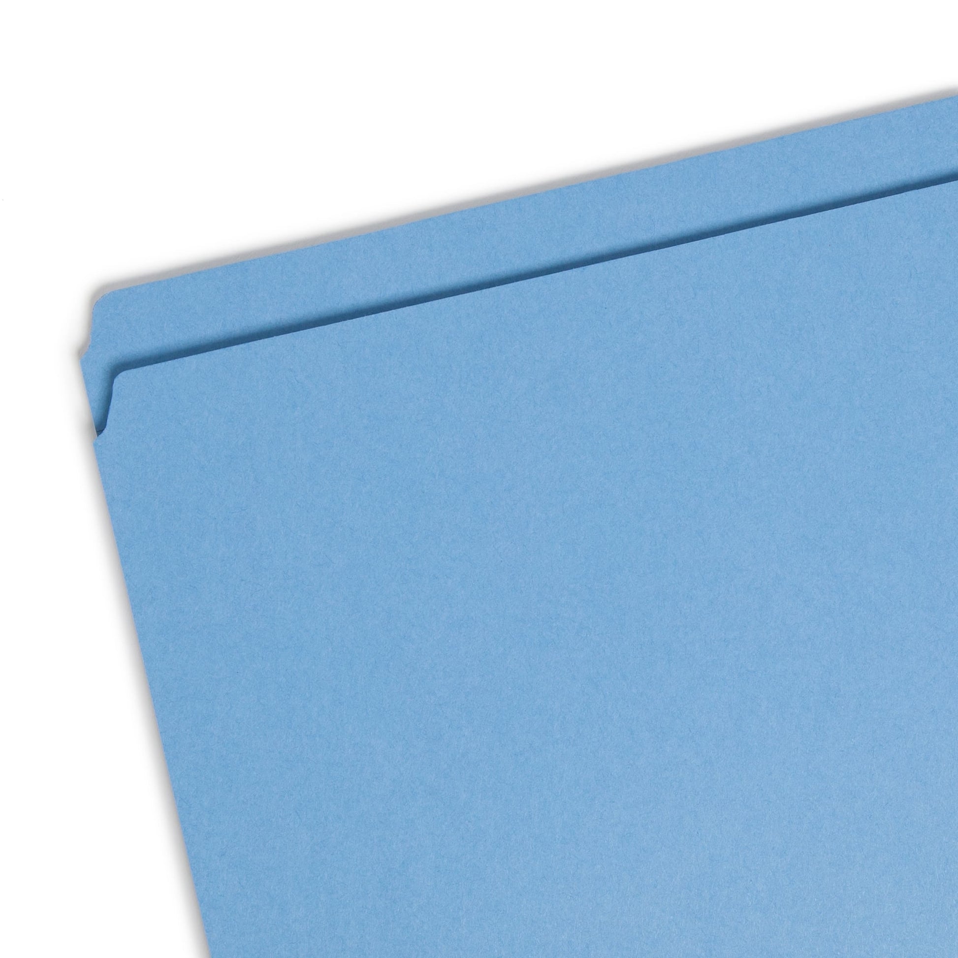 Reinforced Tab File Folders, Straight-Cut Tab, Blue Color, Legal Size, Set of 100, 086486170109