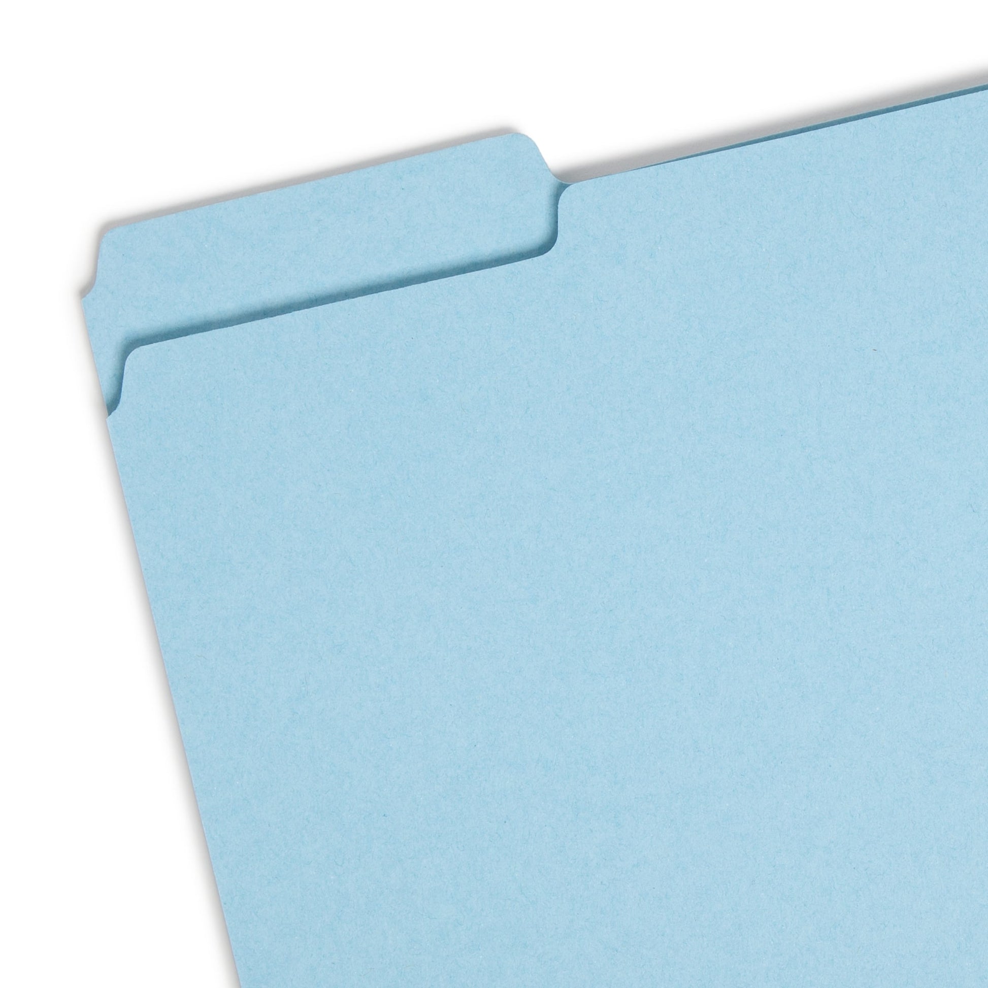 Pressboard File Folder, 1 inch Expansion, 1/3-Cut Tab, Blue Color, Letter Size, Set of 25, 086486215305