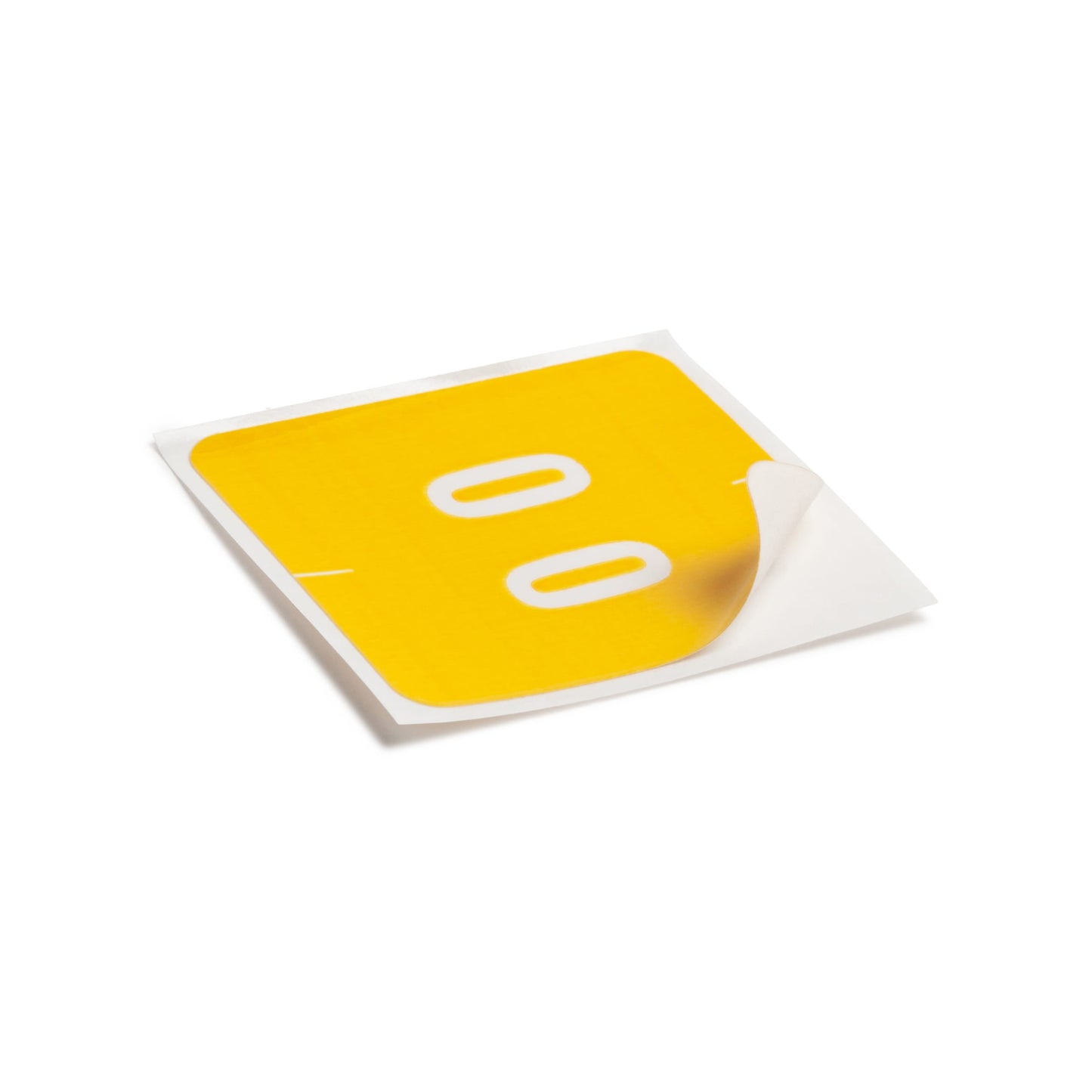 DCC Color-Coded Numeric Labels - Rolls, Yellow Color, 1-1/2" X 1-1/2" Size, Set of 250, 086486674201