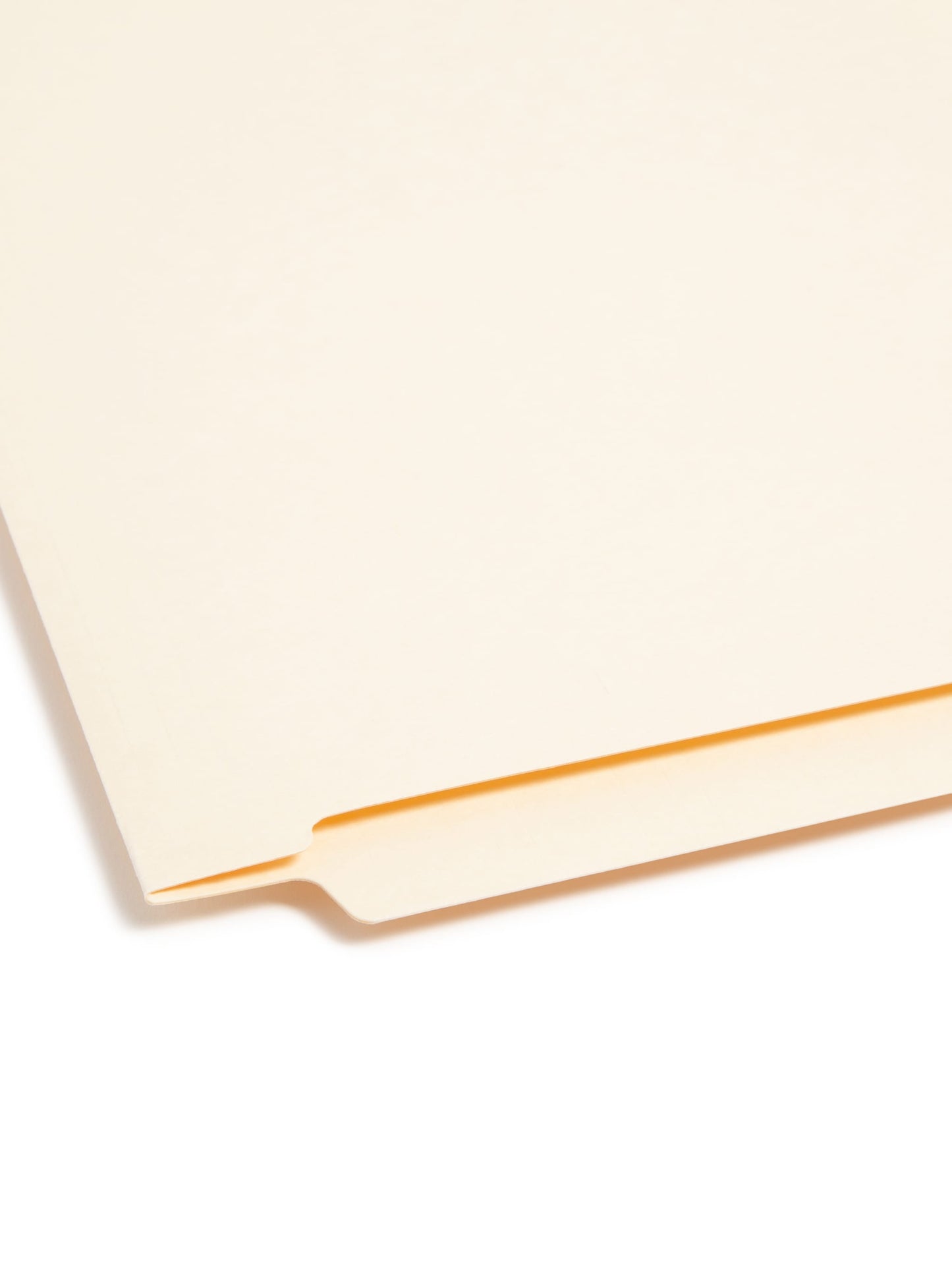 Shelf-Master® Reinforced End Tab Fastener File Folders, Straight-Cut Tab, Manila Color, Letter Size, Set of 50, 086486341103