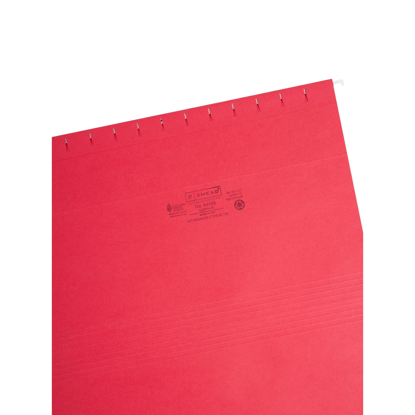 Standard Hanging File Folders, Red Color, Legal Size, Set of 25, 086486644884