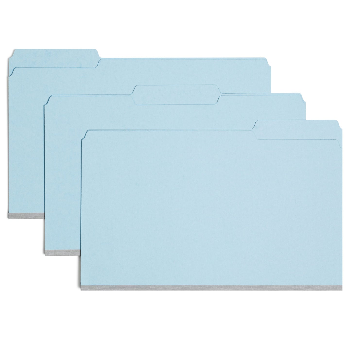 Pressboard File Folder, 1 inch Expansion, 1/3-Cut Tab, Blue Color, Legal Size, Set of 25, 086486225304
