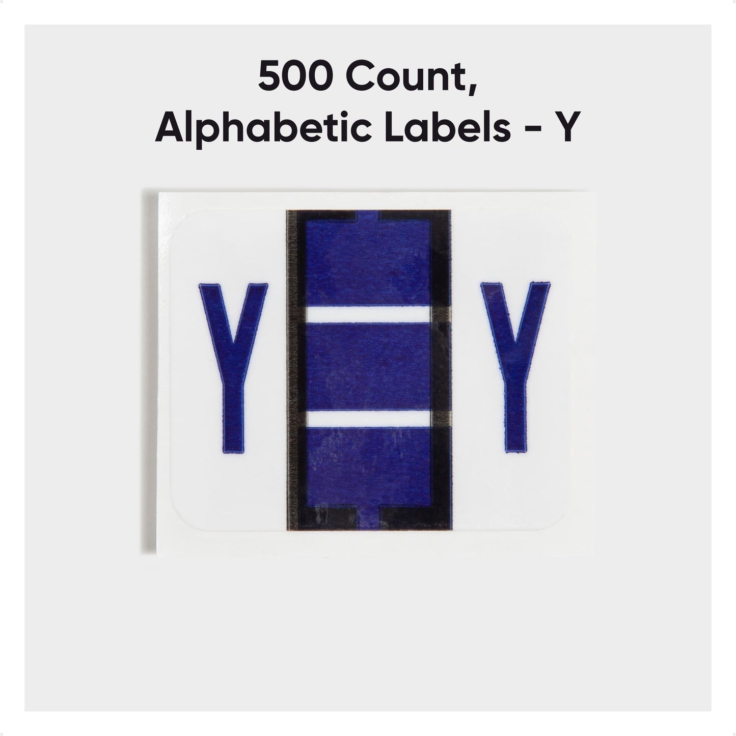 BCCR Bar Style Color-Coded Alphabetic Labels, A-Z Rolls, Violet Color, 1-1/4" X 1" Size, Set of 50, 086486670951