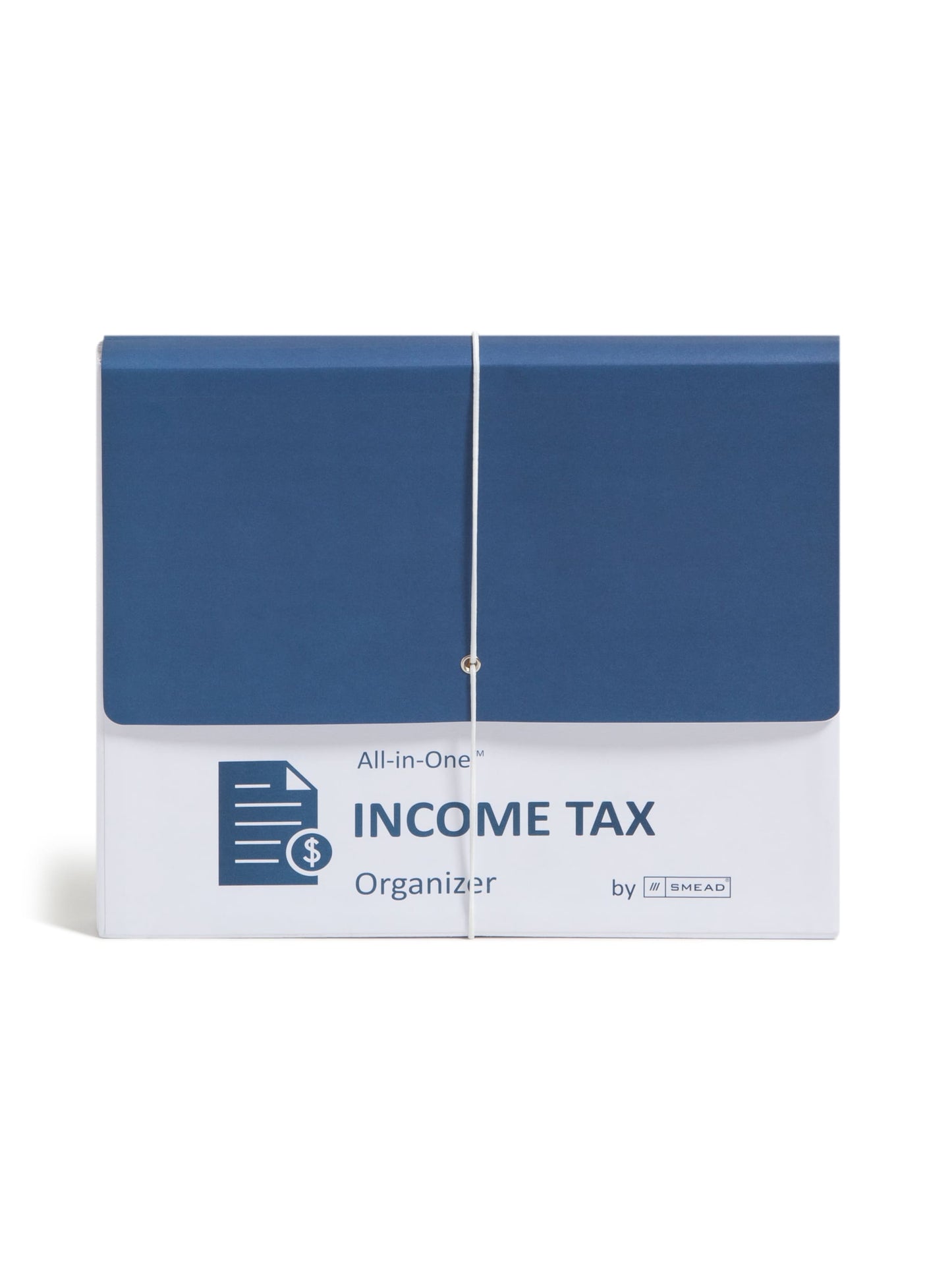 All-in-One Income Tax Organizer, 12 Pockets, White Color, Letter Size, Set of 1, 086486706605