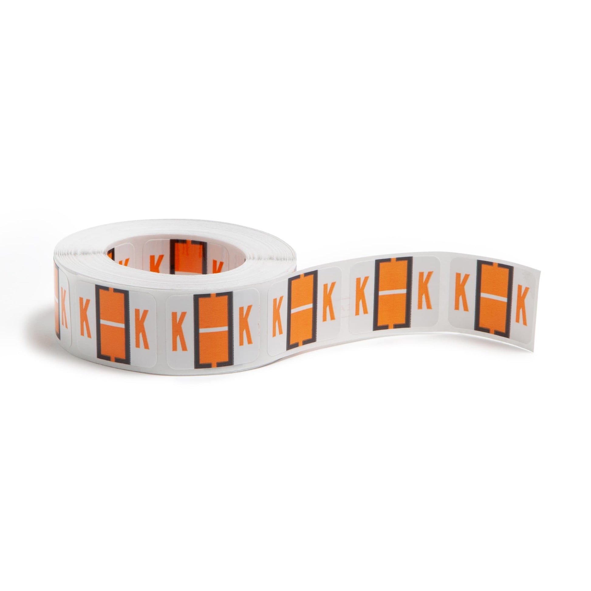 BCCR Bar Style Color-Coded Alphabetic Labels, A-Z Rolls, Light Orange Color, 1-1/4" X 1" Size, Set of 50, 086486670814
