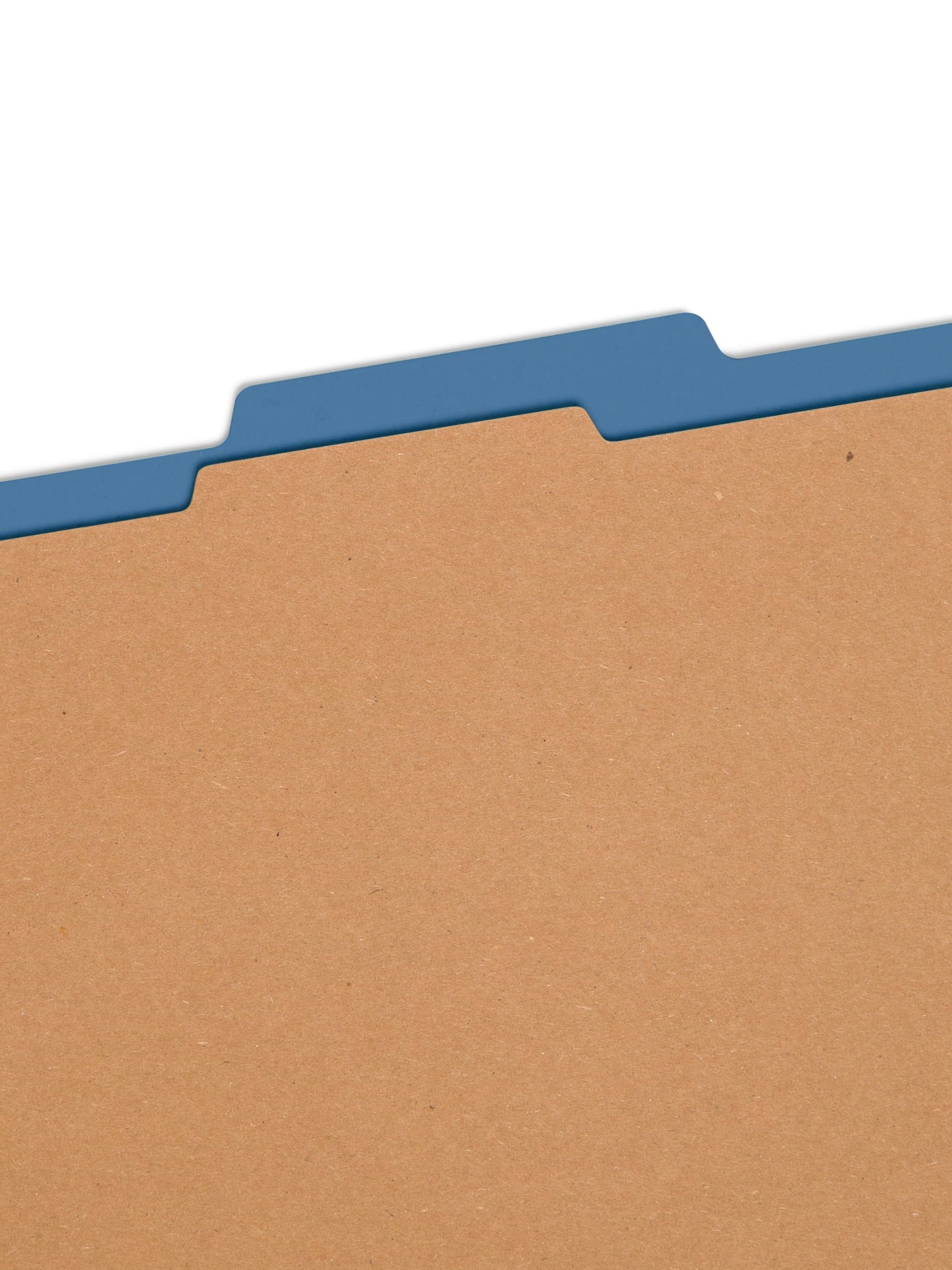 SafeSHIELD® Pressboard Classification File Folders, 1 Divider, 2 inch Expansion, Dark Blue Color, Legal Size,