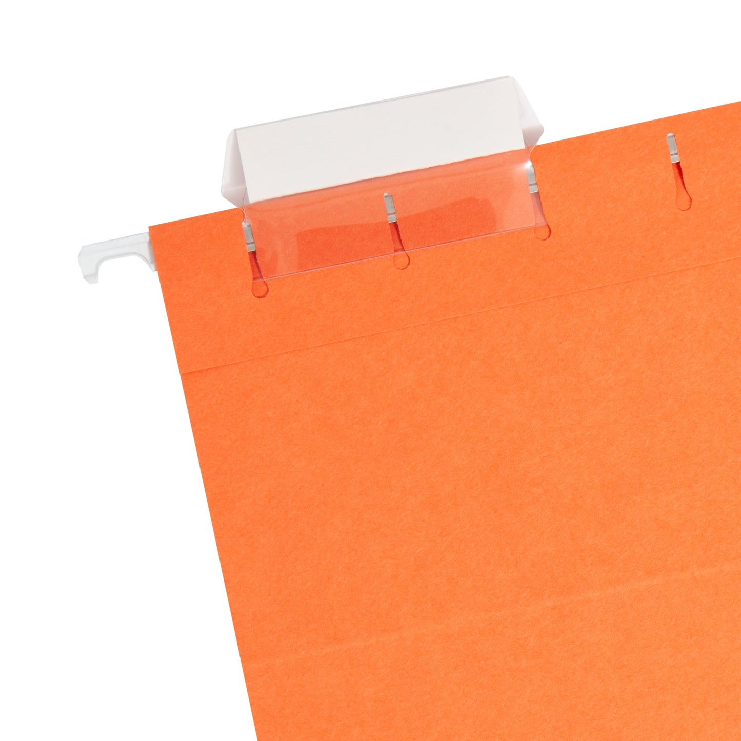 Standard Hanging File Folders with 1/5-Cut Tabs, Orange Color, Letter Size, Set of 25, 086486640657