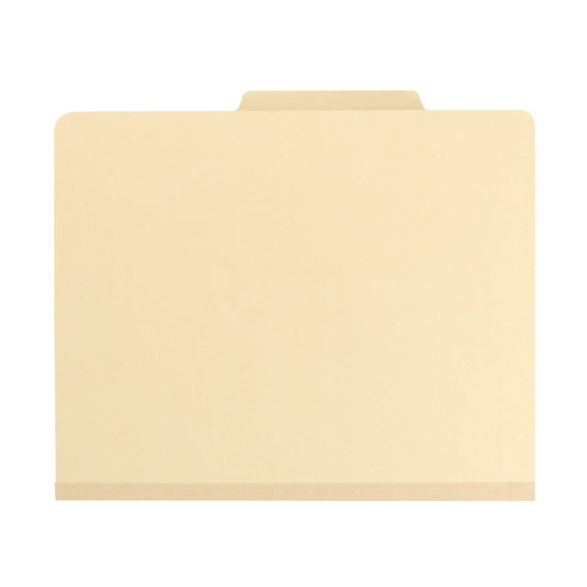 Classification File Folders, 1 Divider, 2 inch Expansion, Manila Color, Letter Size, Set of 4, 086486137065
