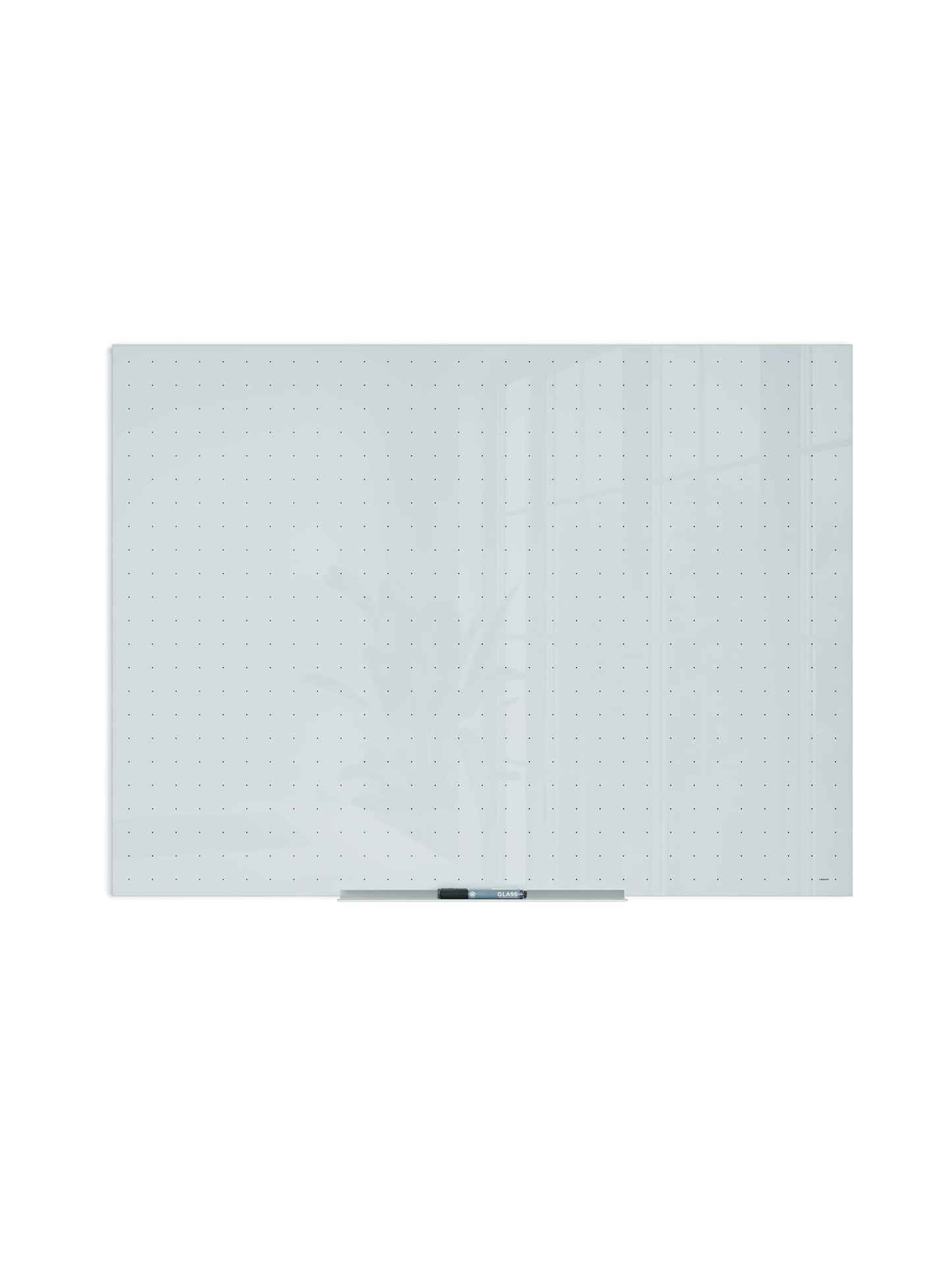 Floating Glass Non-Magnetic Dry Erase Board, White, 47" x 35", 4 x 3, White, 47" X 35" Size, Set of 1, 817894027996