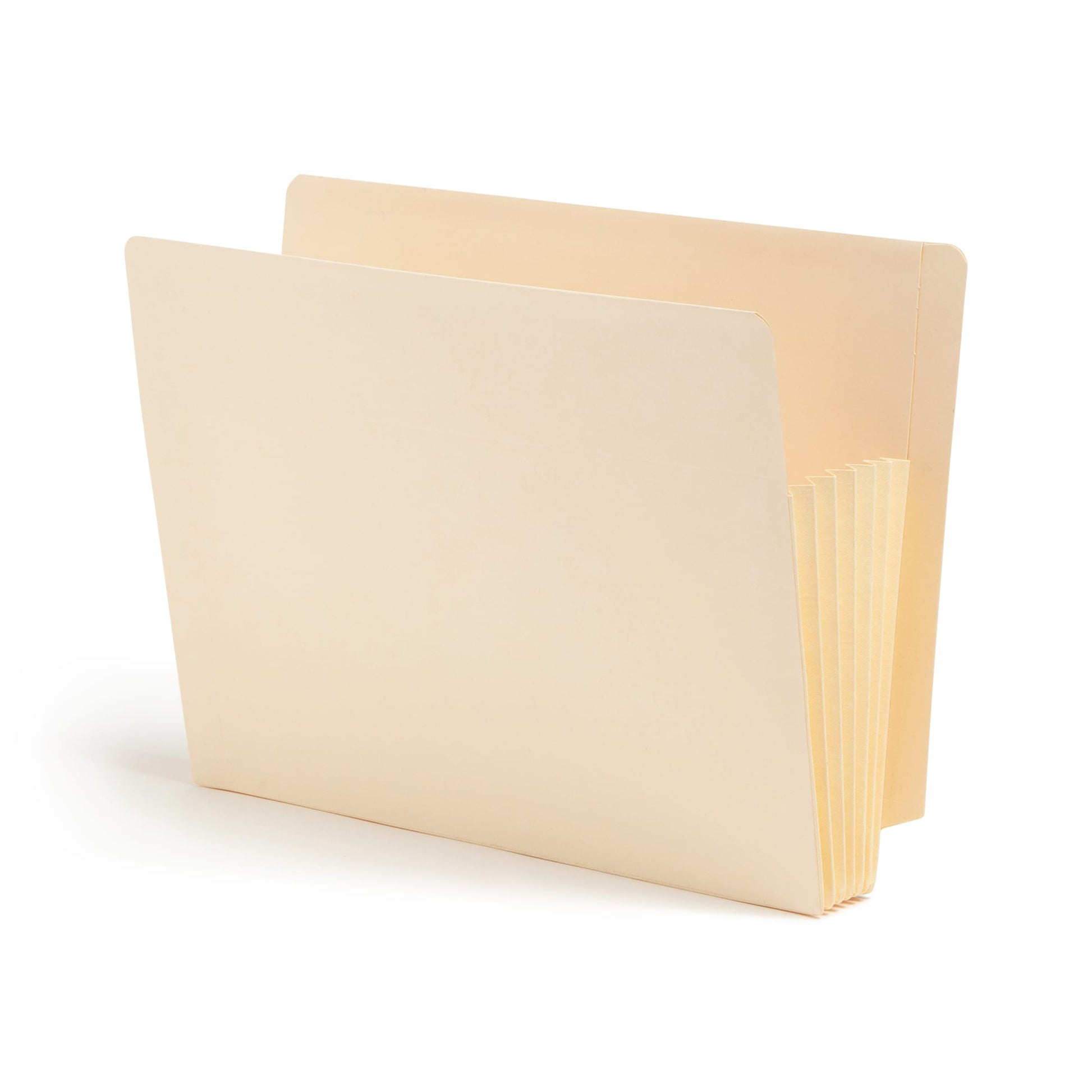 TUFF® Extra-Wide Reinforced End Tab File Pockets, Straight-Cut Tab, 5-1/4 inch Expansion, Manila Color, Letter Size, Set of 10, 30086486751606