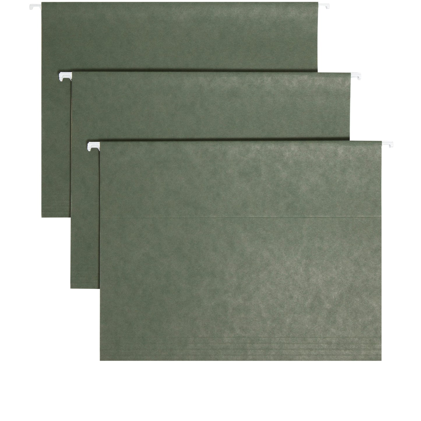 Standard Hanging File Folders with 1/5-Cut Tabs, Standard Green Color, Letter Size, Set of 25, 086486640558