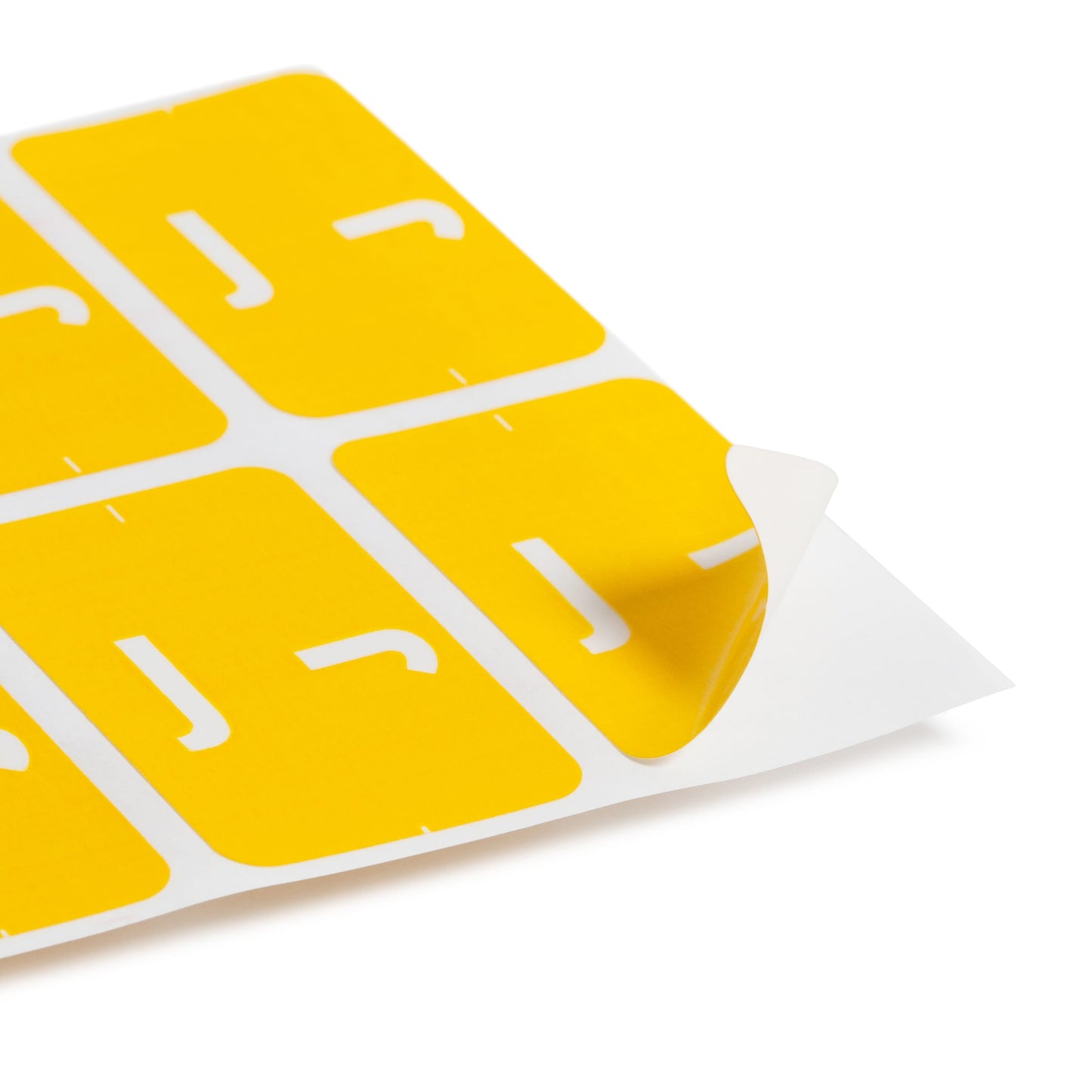 AlphaZ® ACCS Color Coded Alphabetic Labels - Sheets, Yellow Color, 1" X 1-5/8" Size, Set of 100, 086486671804