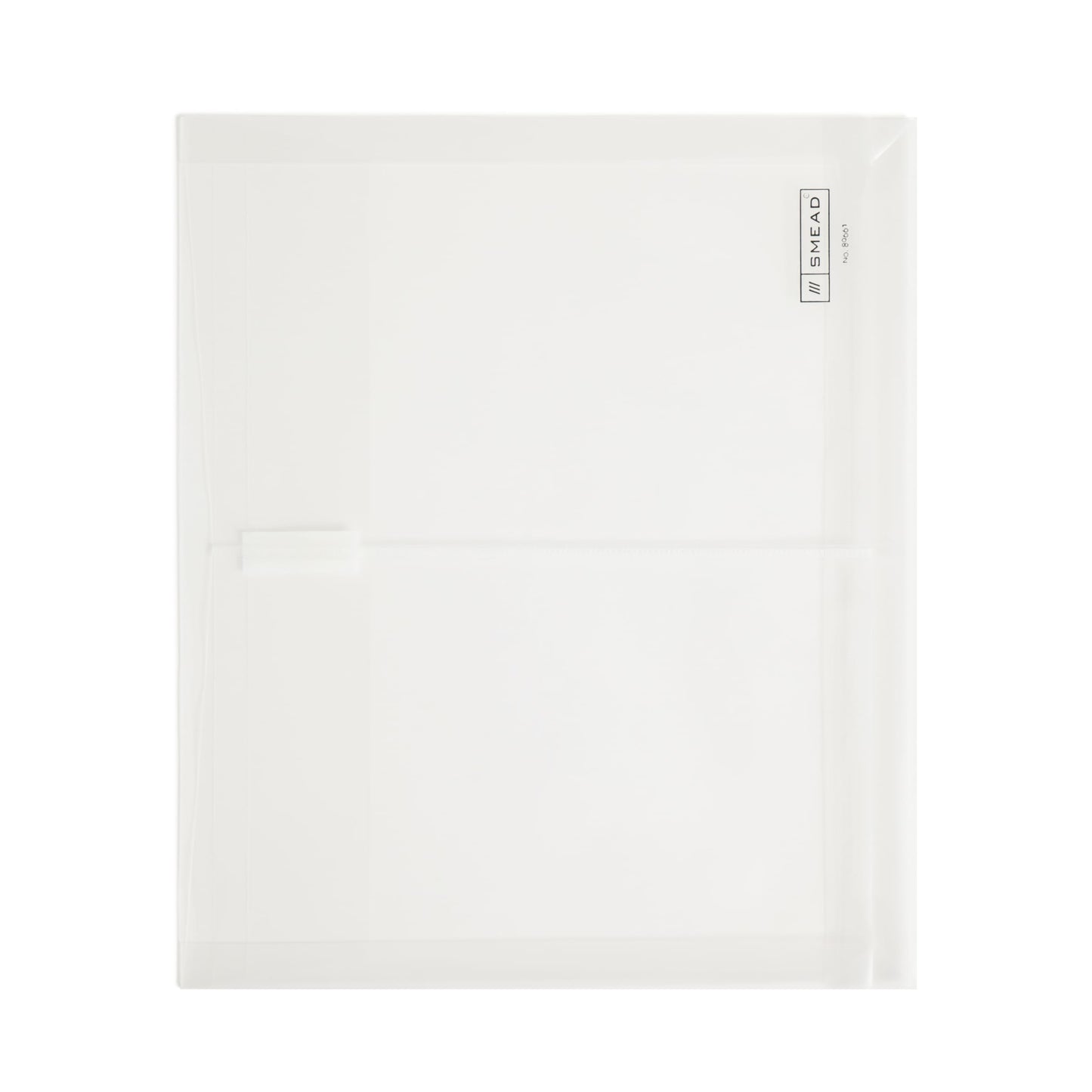 Poly Envelopes with Hook and Loop Closure, 1-1/4 Inch Expansion, Side Load, Clear Color, Letter Size, Set of 5, 086486896610