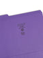Reinforced Tab File Folders, 1/3-Cut Tab, Purple Color, Letter Size, Set of 100, 086486130349