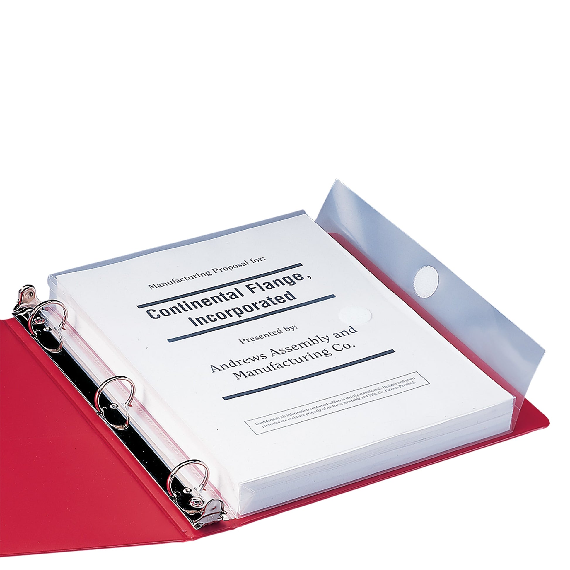 Three-Ring Poly Envelope, 1-1/4 Inch Expansion, Flap with Hook and Loop Closure, Clear Color, Letter Size, Set of 3, 086486895002